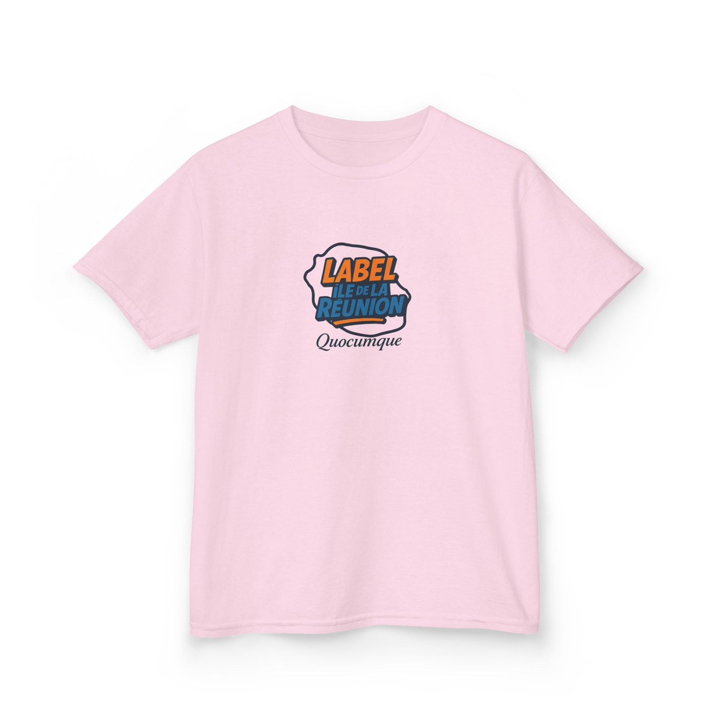 T-shirt "Label Île de La Réunion", Douceur Coton, Pour les enfants de 5-6 ans( Taille XS), Pour les 7-8 ans( taille S), Pour les 9-10 ans( taille M), Pour les 11-12 ans( taille L), Pour les 13-14 ans( taille XLS)