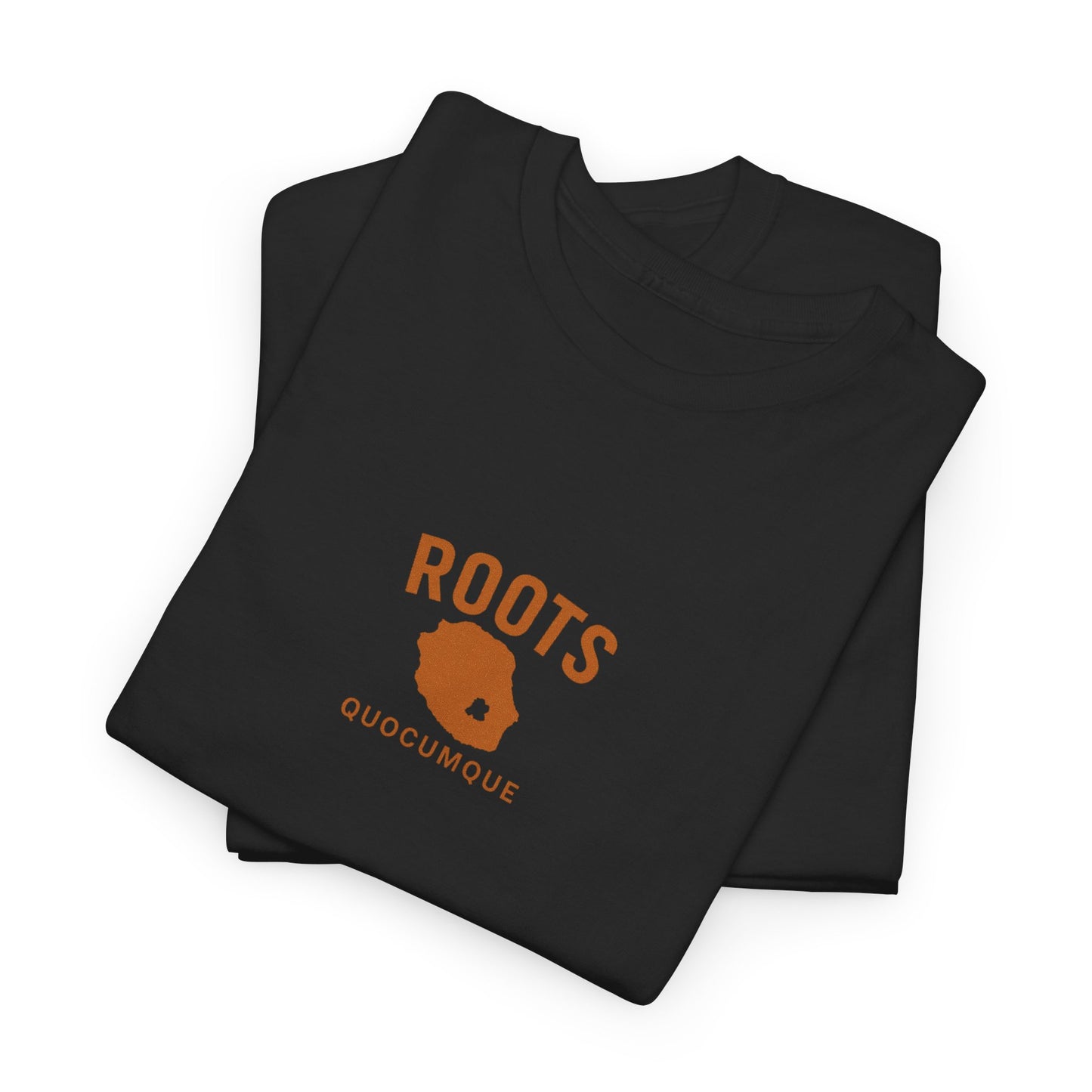 T-shirt "Roots 974", Exotisme, Destination Île de La Réunion, Confort Coton, Sobre, Elégant, Souvenir Unique, Cadeau, Unisexe, Esprit Voyageur