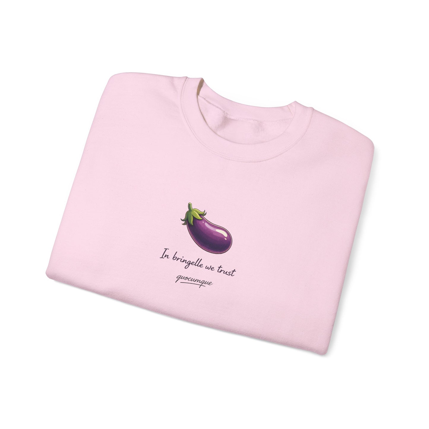 Sweat Quocumque "Bringelle", Exotique, Destination Île De La Réunion, Adulte, Homme, Femme, Sportive, Sportif, Décontracté, Drapeau Régional