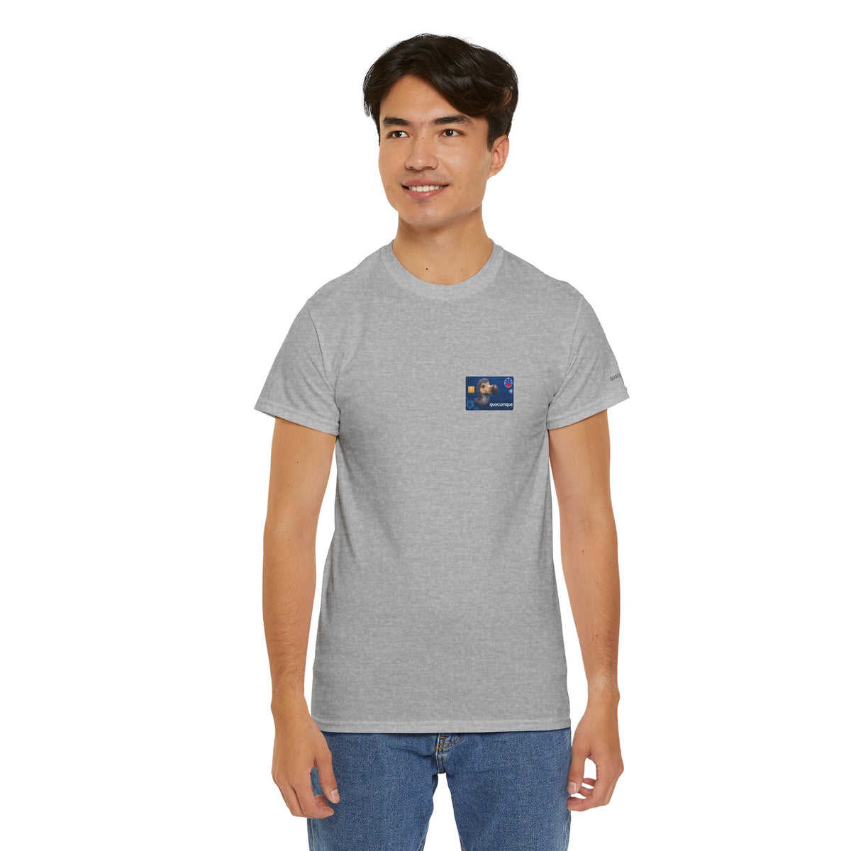 T-shirt "Carte Quocumque", Exotisme, Destination Île de La Réunion, Confort Coton, Sobre, Elégant, Souvenir Unique, Cadeau, Unisexe, Esprit Voyageur