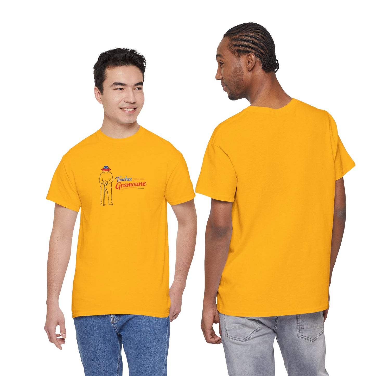T-shirt "Gramoune", Île de La Réunion, Confort Coton, Sobre, Elégant, Souvenir Unique, Cadeau, Unisexe, Esprit Voyageur