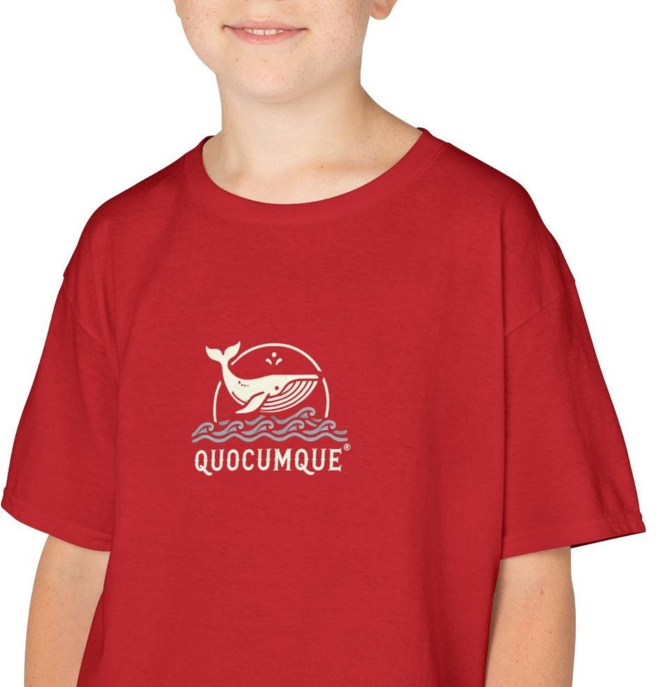 T-shirt Quocumque, Baleine à Bosse, Douceur Coton,  Pour les enfants de 5-6 ans( Taille XS), Pour les 7-8 ans( taille S), Pour les 9-10 ans( taille M), Pour les 11-12 ans( taille L), Pour les 13-14 ans(taille XL)