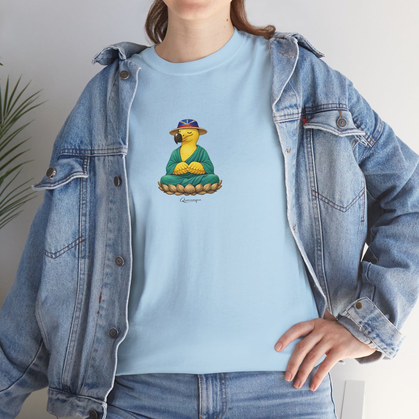 T-shirt "Dodo Zen", Confort Coton, Sobre, Elégant, Souvenir Unique, Cadeau, Unisexe, Esprit Voyageur, Adulte