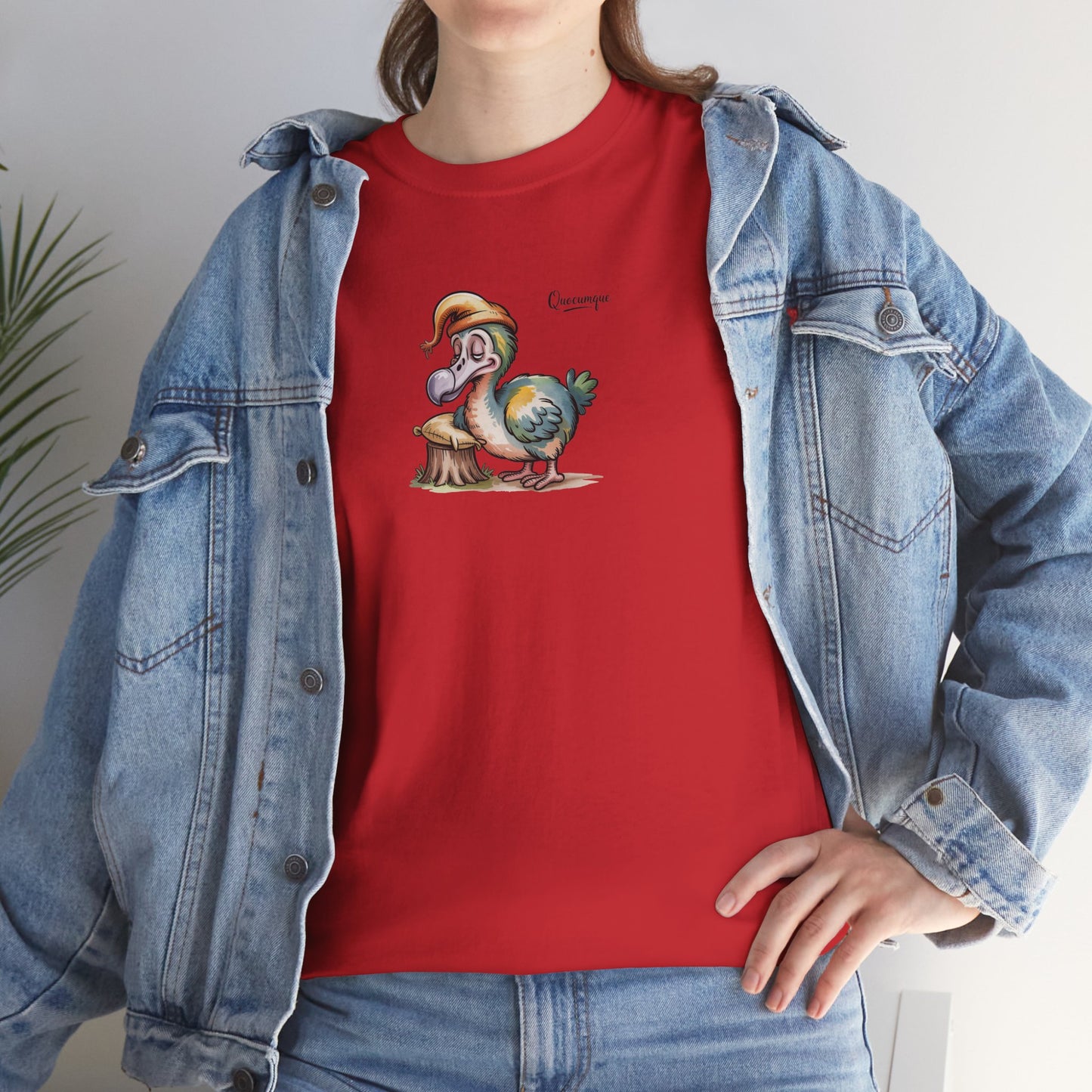 T-shirt " Dodo Ti-Lamp Ti Lamp ", Île de La Réunion, Confort Coton, Elégant, Souvenir Unique, Cadeau, Unisexe, Esprit Voyageur, Créole, Bourbon
