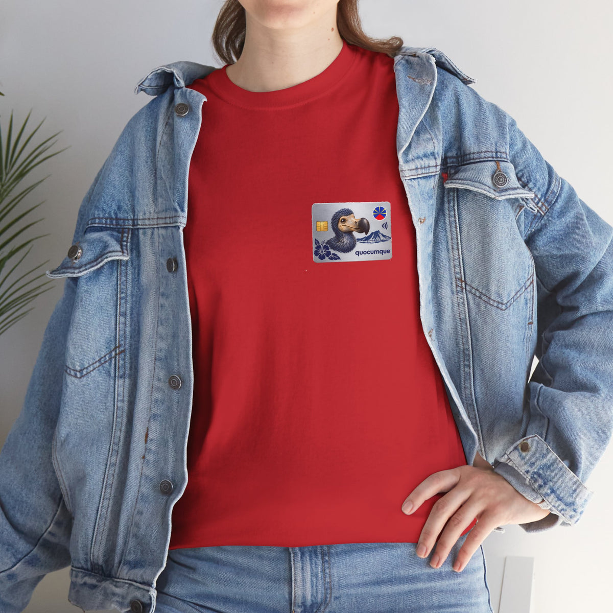 T-shirt "Quocumque Platinium", Exotisme, Destination Île de La Réunion, Confort Coton, Sobre, Elégant, Souvenir Unique, Cadeau, Unisexe, Esprit Voyageur