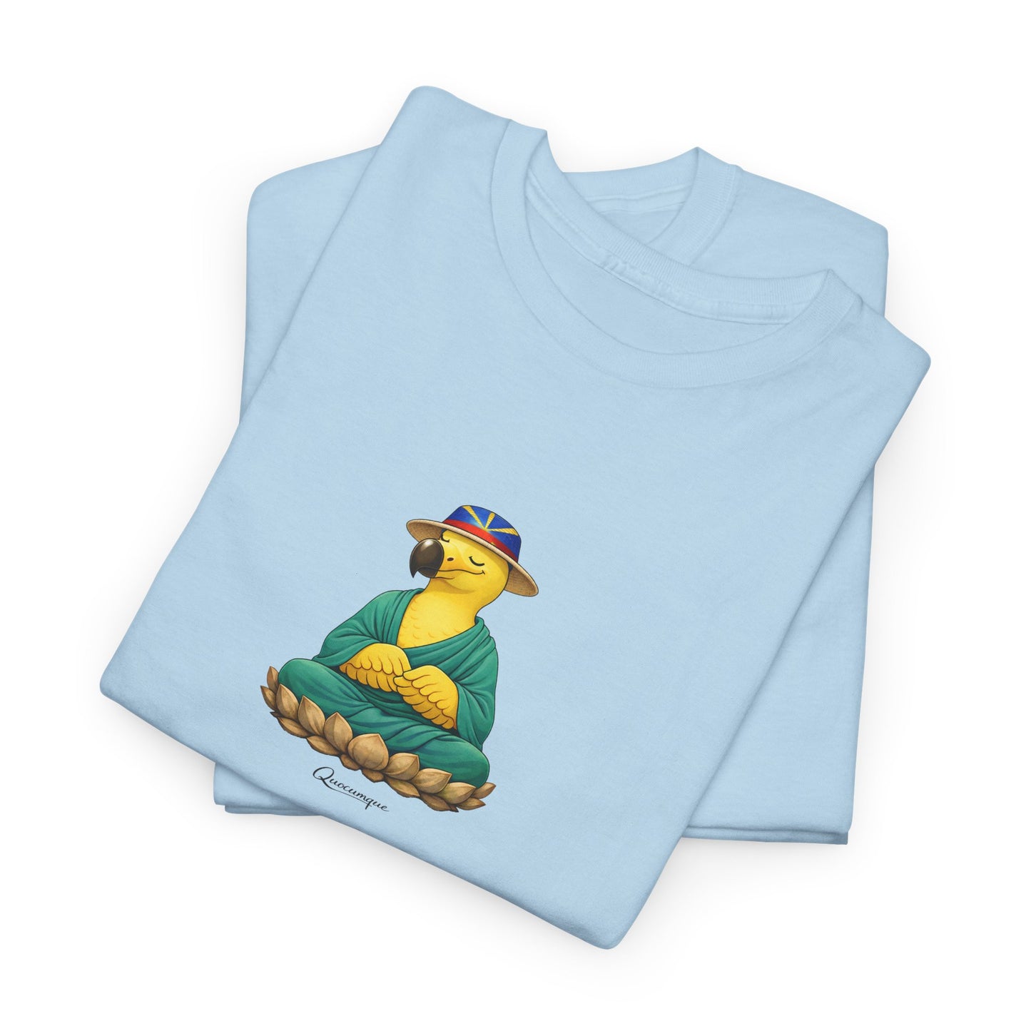 T-shirt "Dodo Zen", Confort Coton, Sobre, Elégant, Souvenir Unique, Cadeau, Unisexe, Esprit Voyageur, Adulte