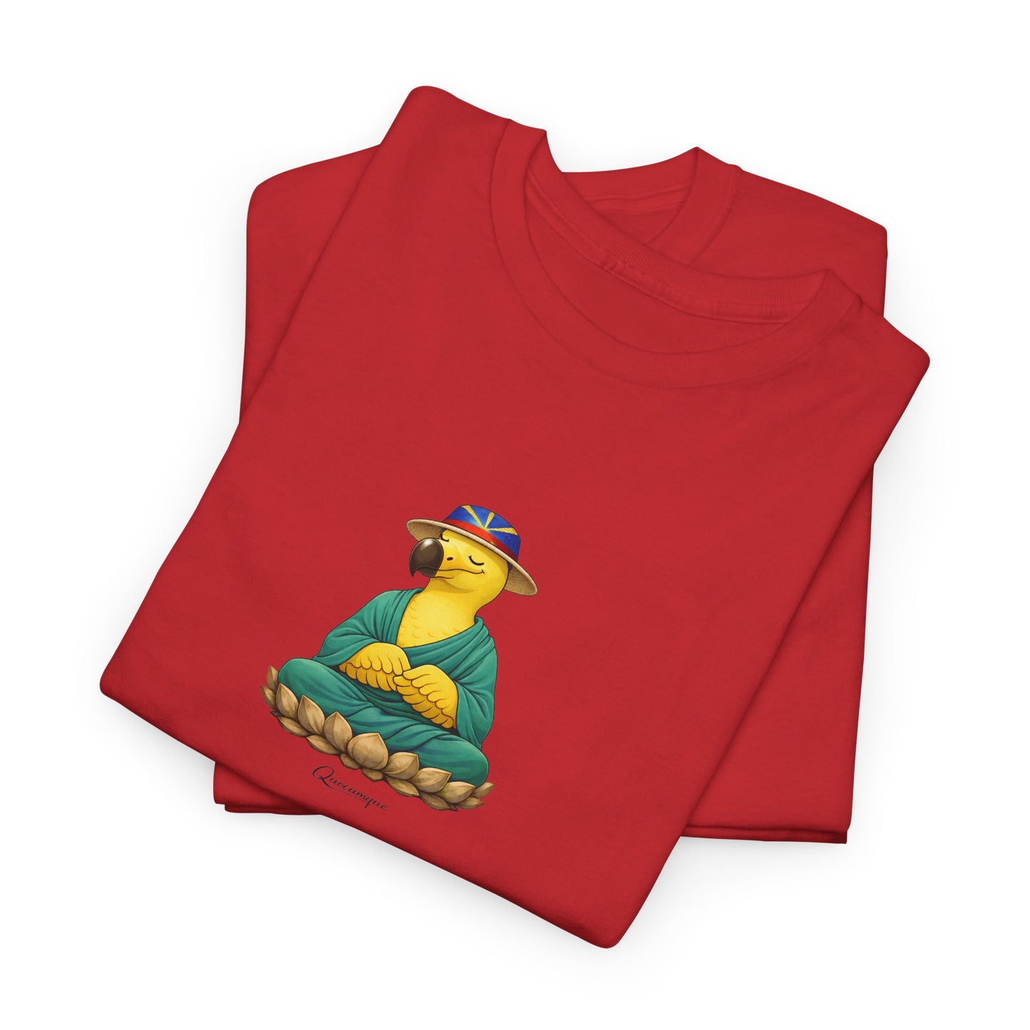 T-shirt "Dodo Zen", Confort Coton, Sobre, Elégant, Souvenir Unique, Cadeau, Unisexe, Esprit Voyageur, Adulte