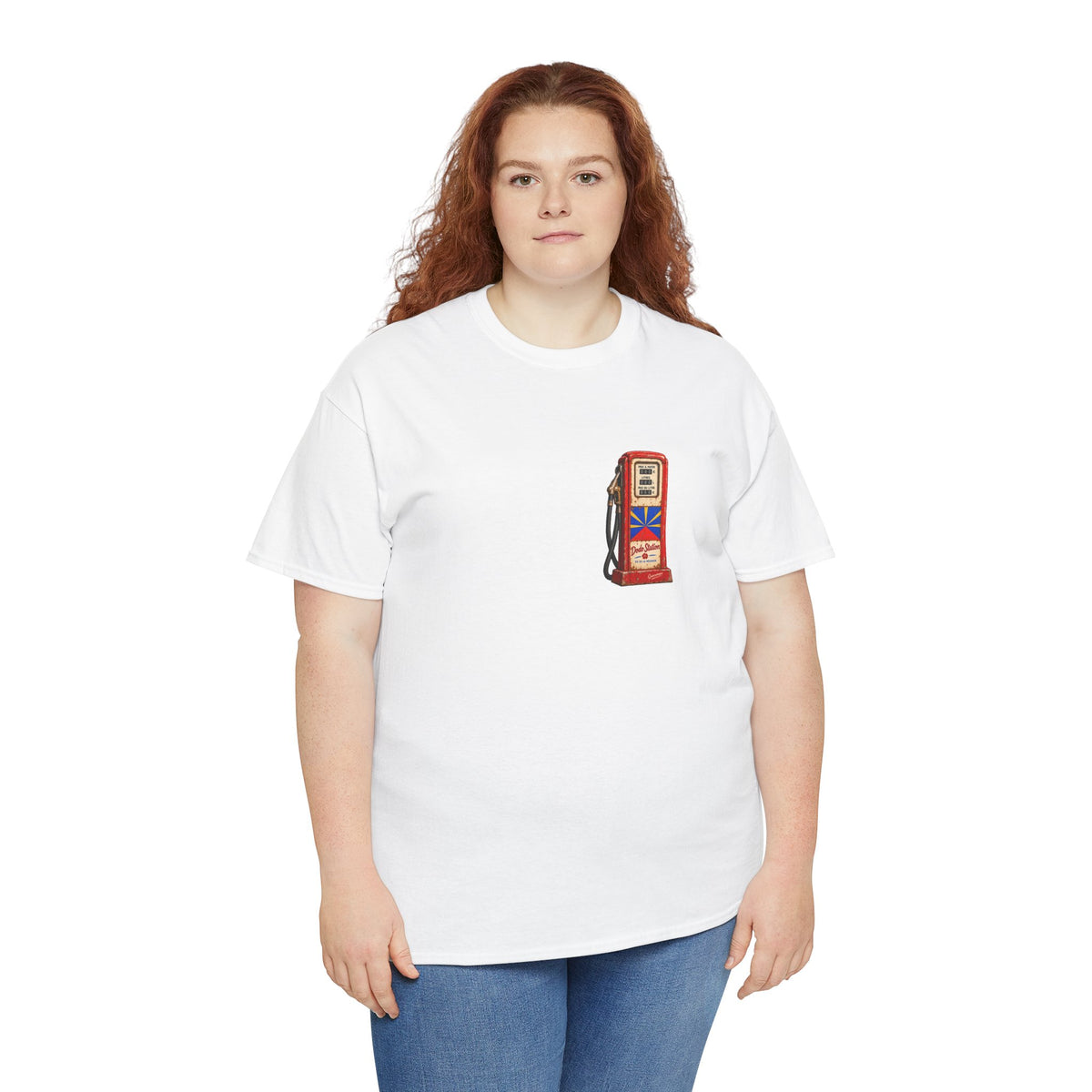 T-shirt Quocumque, "Station Essence", Discret, Île de La Réunion, Confort Coton, Elégant, Souvenir Unique, Cadeau, Unisexe, Esprit Voyageur, Créole, Bourbon