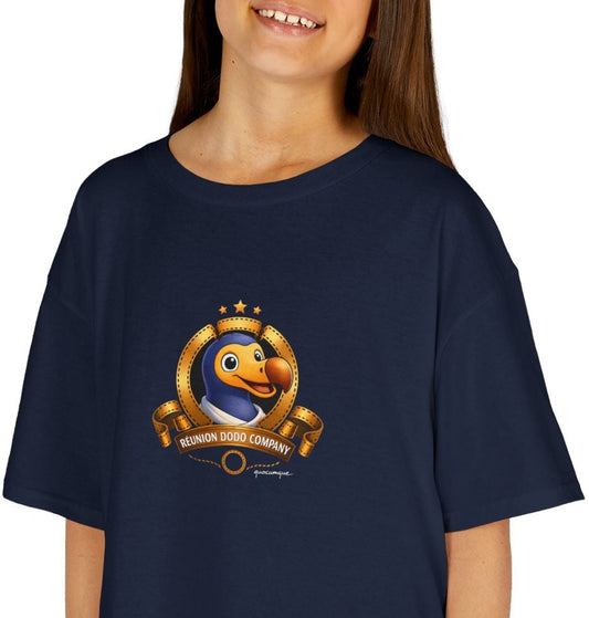 T-shirt " Dodo Cinéma", Pour Marmailles, Douceur Coton, Pour les enfants de 5-6 ans( Taille XS), Pour les 7-8 ans( taille S), Pour les 9-10 ans( taille M), Pour les 11-12 ans( taille L), Pour les 13-14 ans( taille XLS)