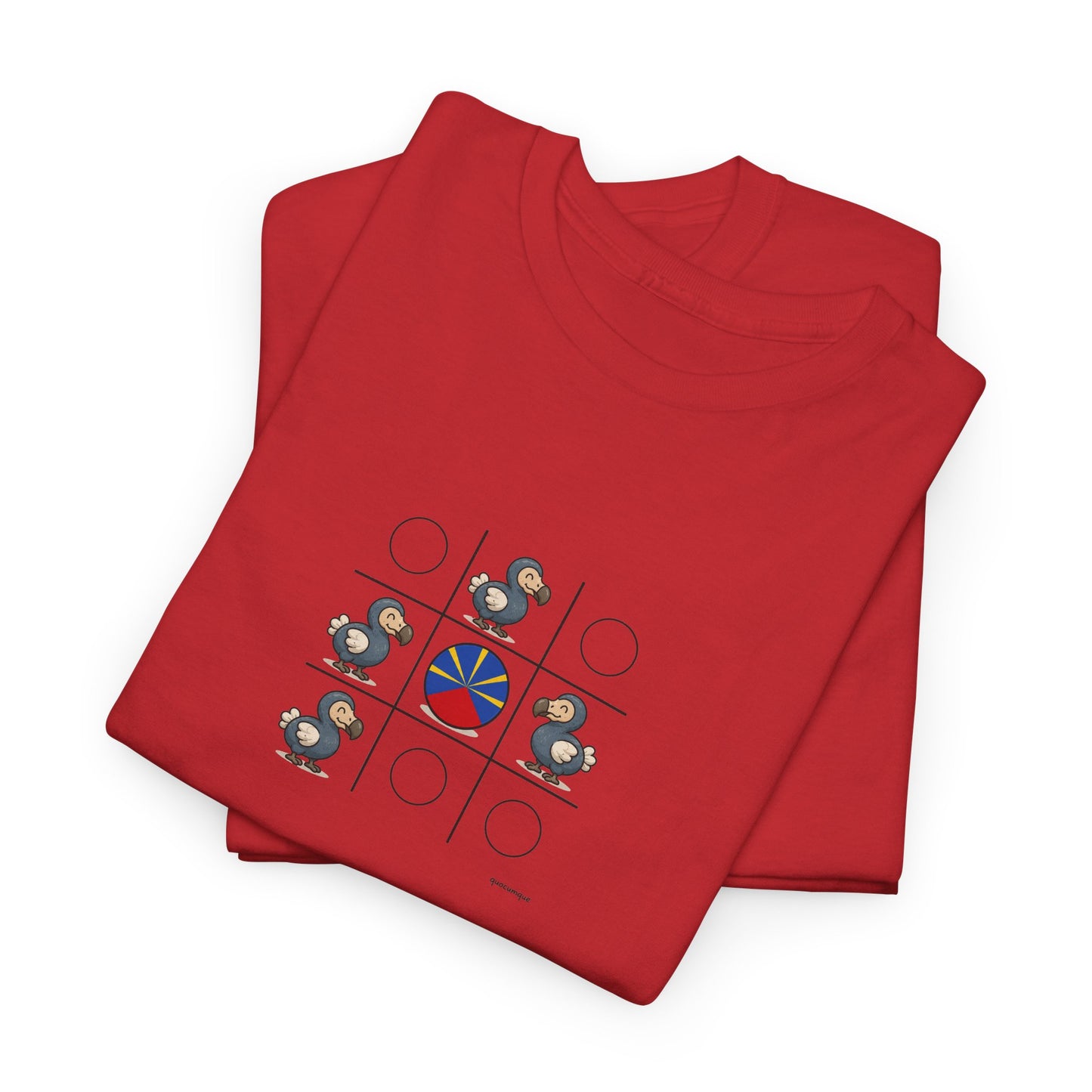 T-shirt Quocumque, " Dodo Morpion ", Île de La Réunion, Confort Coton, Elégant, Souvenir Unique, Cadeau, Unisexe, Esprit Voyageur, Créole, Bourbon
