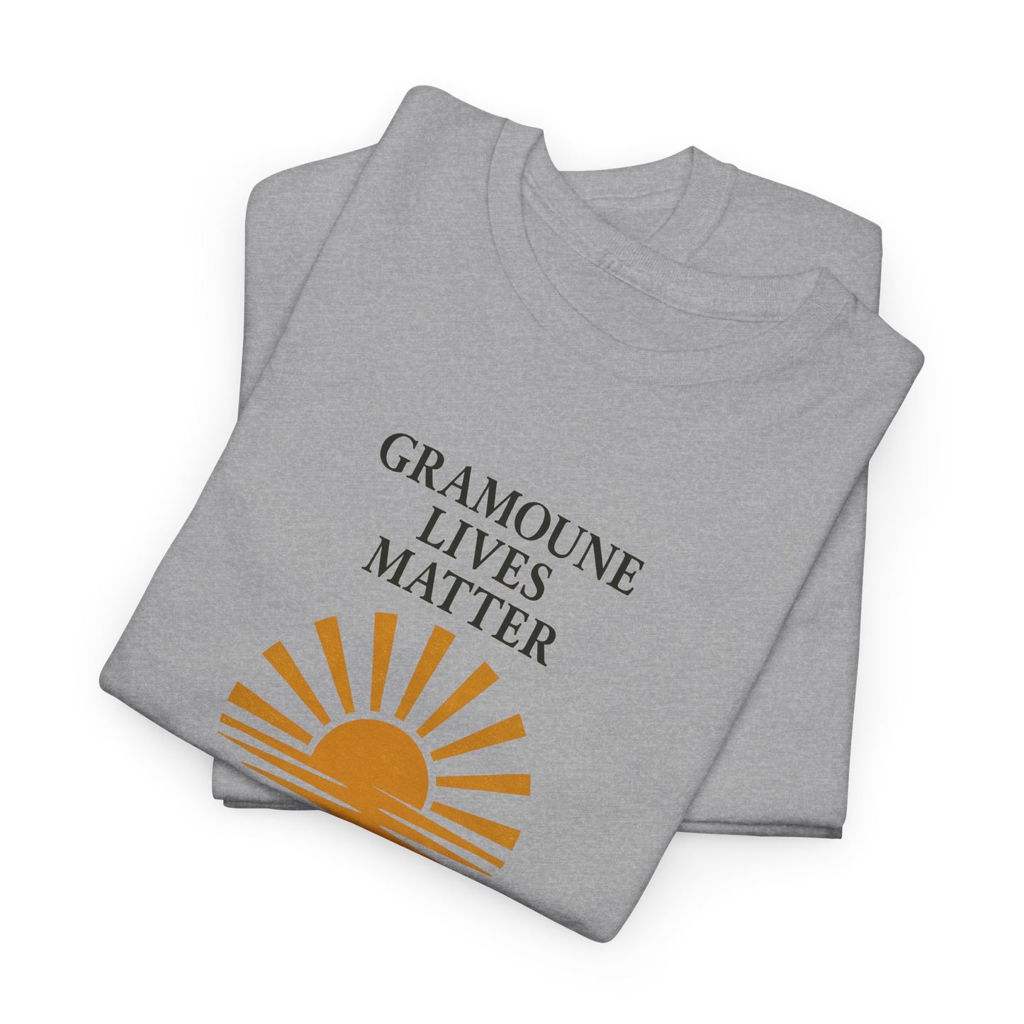 T-shirt "Gramoune", Soleil, Île de La Réunion, Confort Coton, Sobre, Elégant, Souvenir Unique, Cadeau, Unisexe, Esprit Voyageur