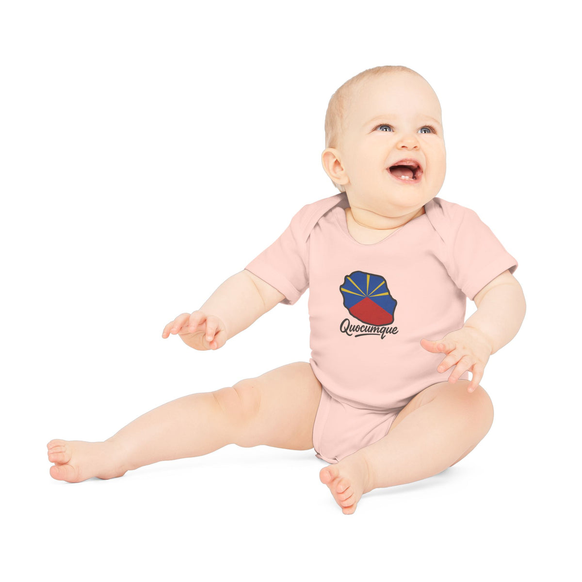 Body Bébé "Drapeau Régional", Île de La Réunion, Douceur Coton, Cadeau Naissance,  Confort Coton Bio, Style Unique, Cadeau Parfait