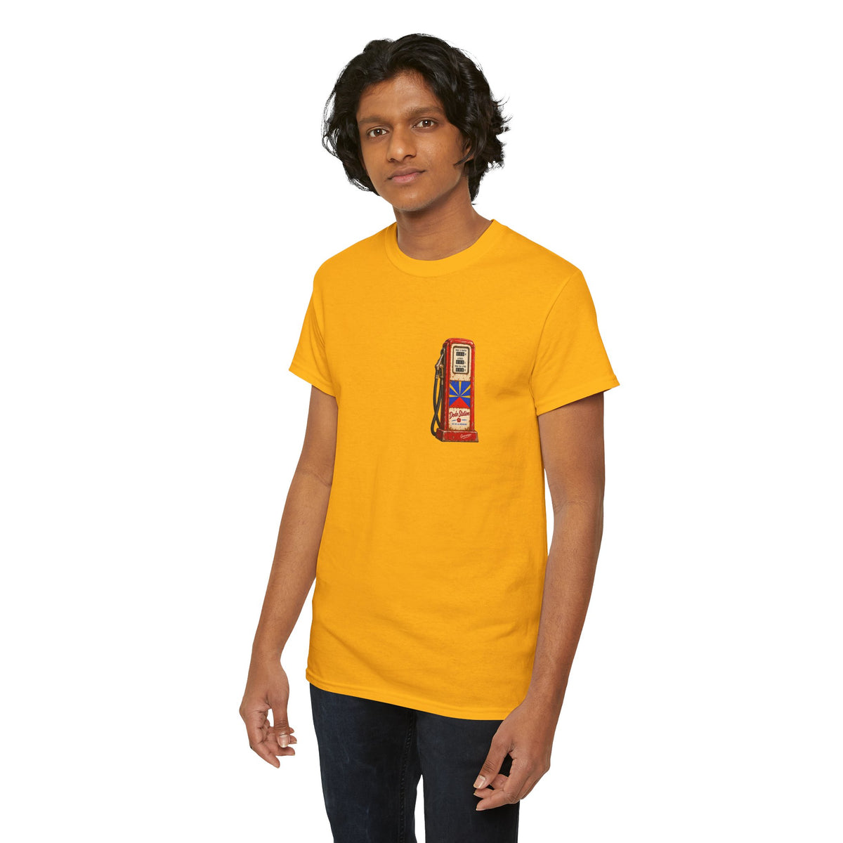 T-shirt Quocumque, "Station Essence", Discret, Île de La Réunion, Confort Coton, Elégant, Souvenir Unique, Cadeau, Unisexe, Esprit Voyageur, Créole, Bourbon