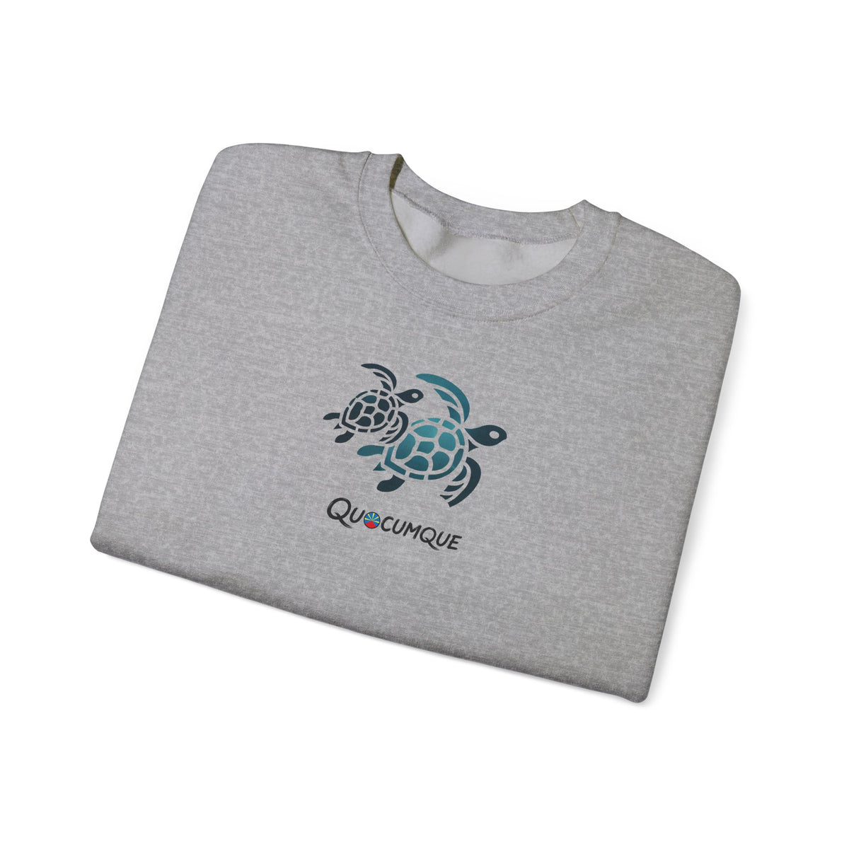 Sweat Quocumque "Tortue Marine", Exotique, Destination Île De La Réunion, Adulte, Homme, Femme, Sportive, Sportif, Décontracté, Drapeau Régional