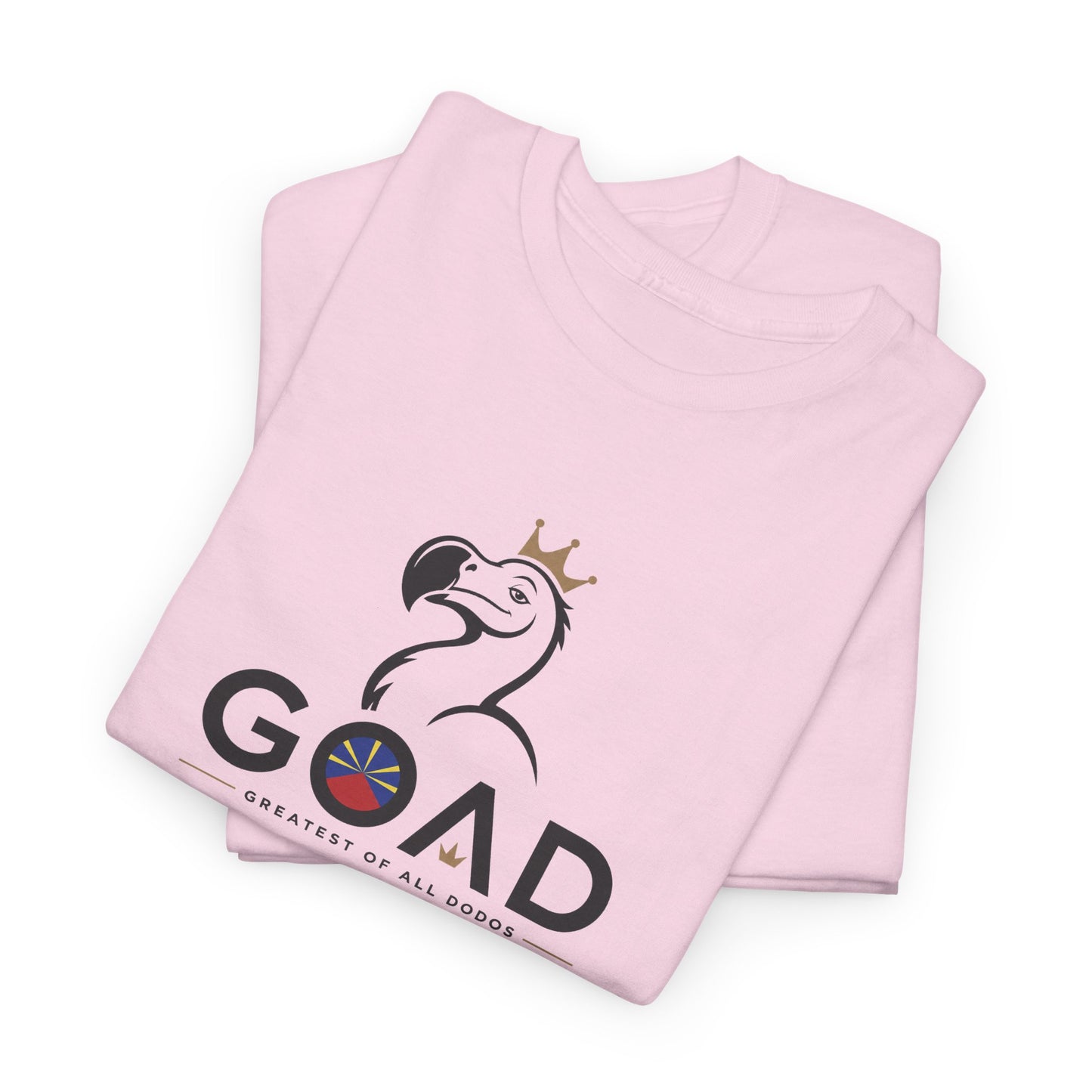 T-shirt "GOAD ", Greatest Of All Dodos, Île de La Réunion", Confort Coton, Sobre, Elégant, Souvenir Unique, Cadeau, Unisexe, Esprit Voyageur