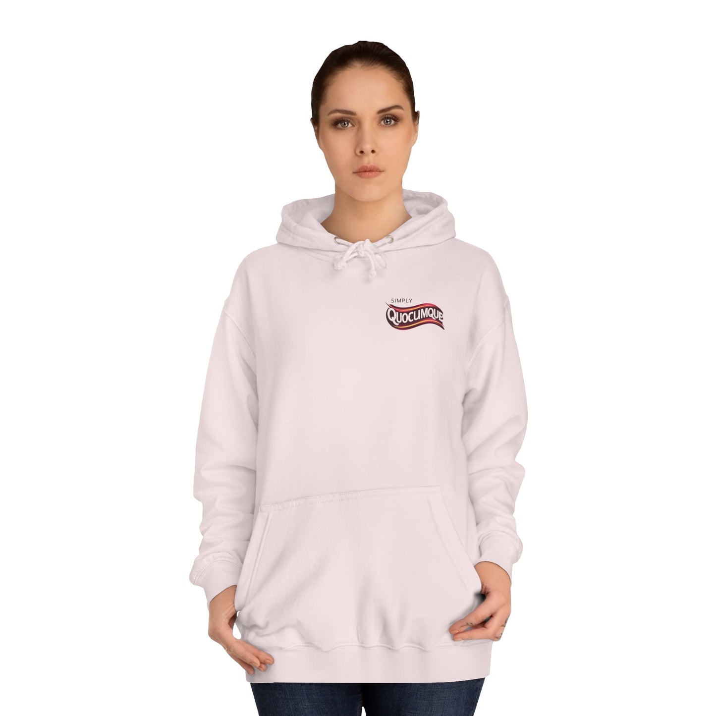 Sweat à Capuche pour Adulte QUOCUMQUE,  Hoodie, Unisexe, élégance, sobriété, La Marque du Défi, Homme, Femme