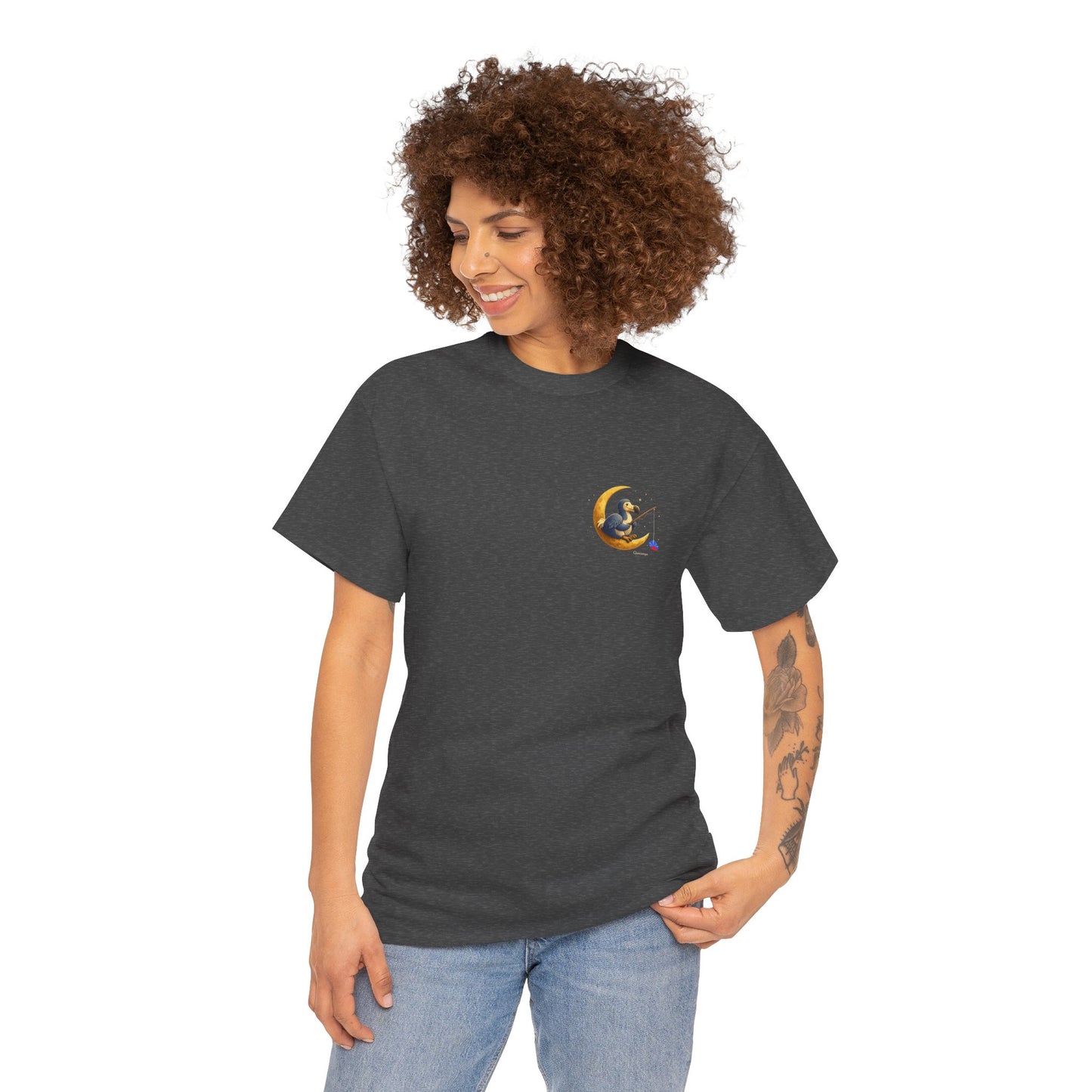 T-shirt "Groupe Lune ", Île de La Réunion", Confort Coton, Sobre, Elégant, Souvenir Unique, Cadeau, Unisexe, Esprit Voyageur
