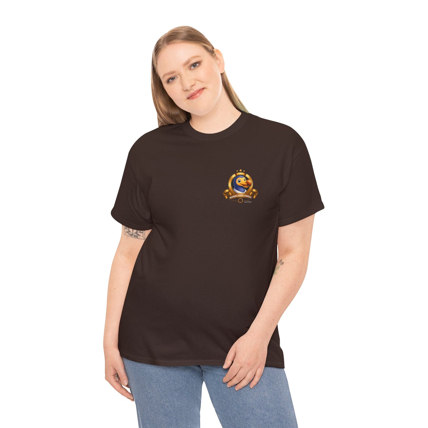 T-shirt Quocumque, " Dodo Cinéma", Discret, Île de La Réunion, Confort Coton, Elégant, Souvenir Unique, Cadeau, Unisexe, Esprit Voyageur, Créole, Bourbon