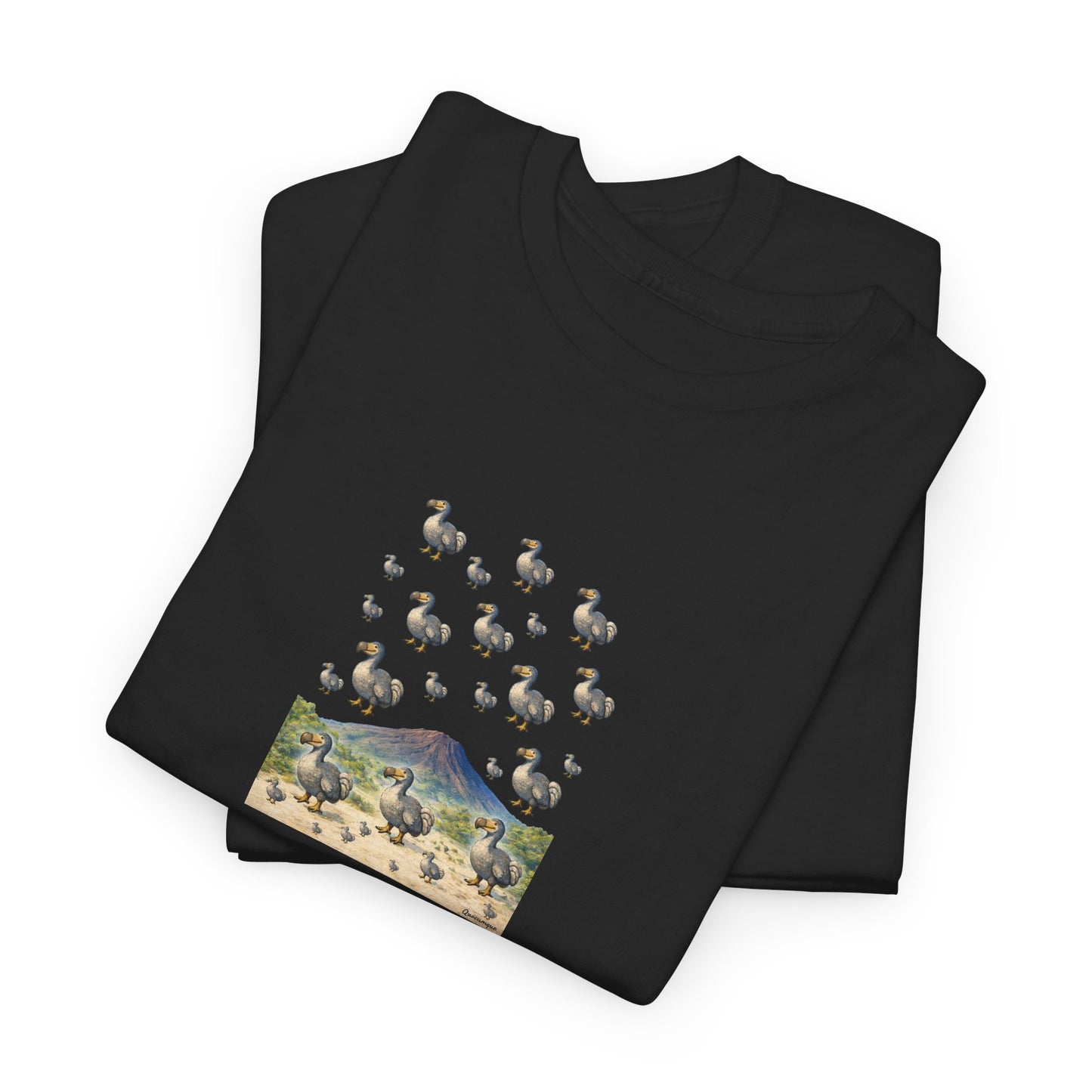 T-shirt "Groupe Dodo ", Île de La Réunion", Confort Coton, Sobre, Elégant, Souvenir Unique, Cadeau, Unisexe, Esprit Voyageur