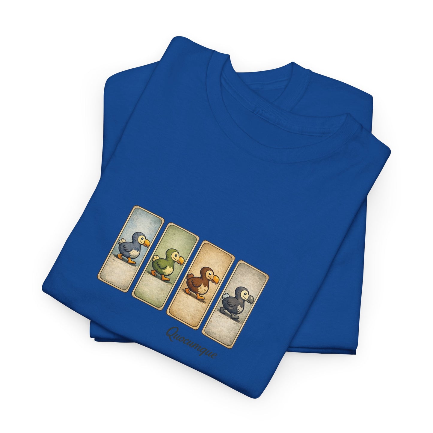 T-shirt Quocumque, " Dodo", Île de La Réunion, Confort Coton, Elégant, Souvenir Unique, Cadeau, Unisexe, Esprit Voyageur, Créole, Bourbon