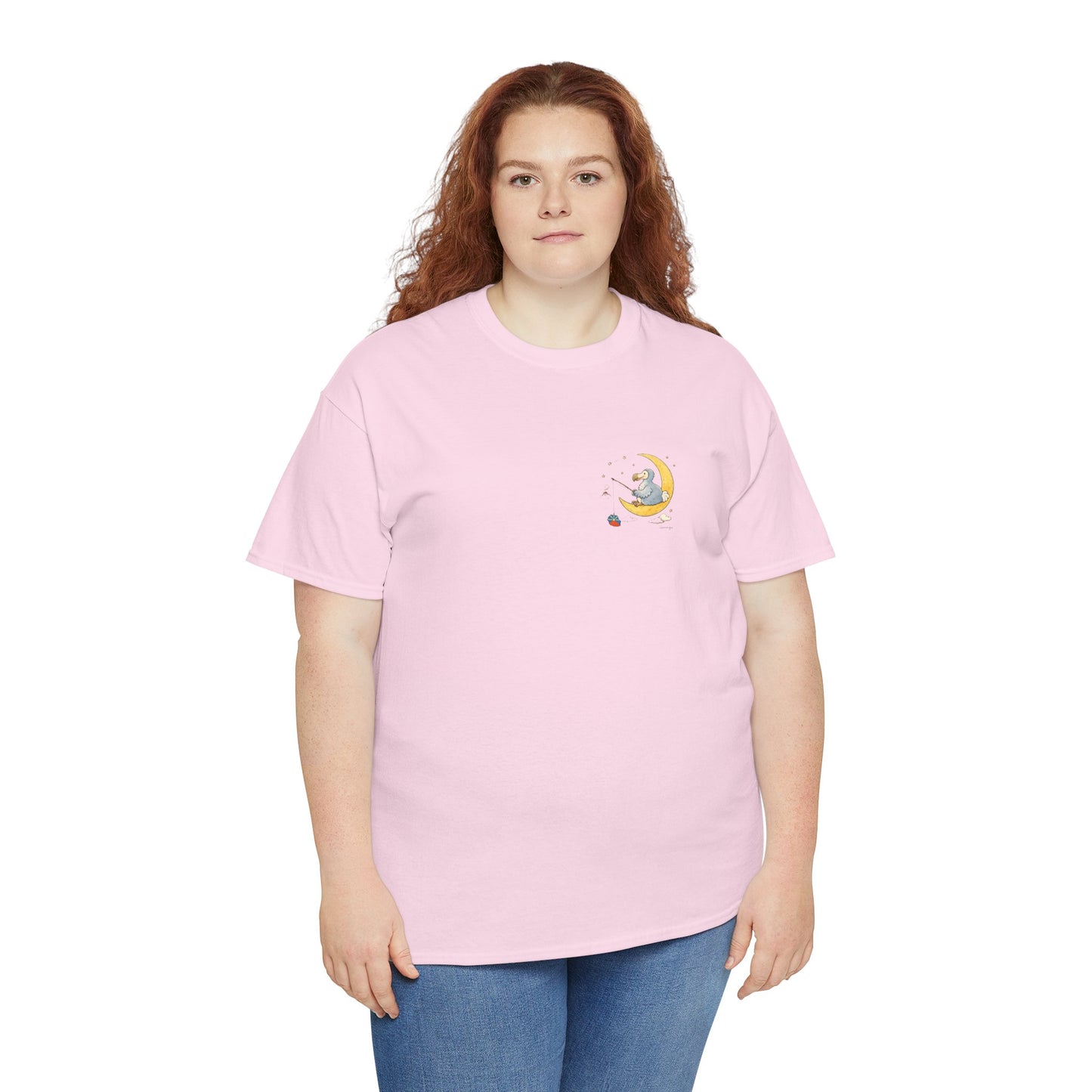 T-shirt "Dodo Lune ", Île de La Réunion", Confort Coton, Sobre, Elégant, Souvenir Unique, Cadeau, Unisexe, Esprit Voyageur