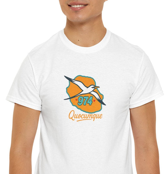 T-shirt " Paille En Queue 974", Destination île de La Réunion, Confort Coton, Sobre, Elégant, Souvenir Unique, Cadeau, Unisexe, Esprit Voyageur