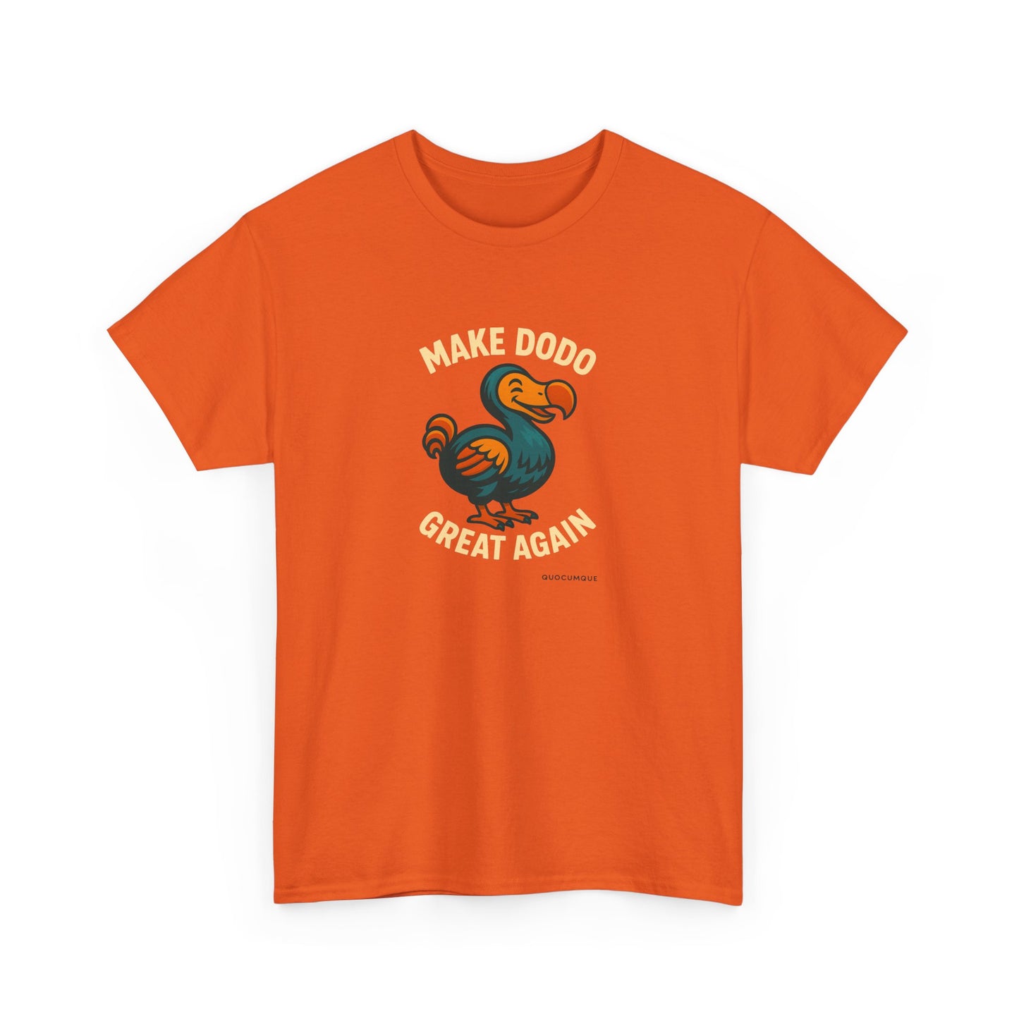 T-Shirt "Make Dodo Great Again", Exotisme, Destination Île de La Réunion, Confort Coton, Sobre, Elégant, Souvenir Unique, Cadeau, Unisexe, Esprit Voyageur