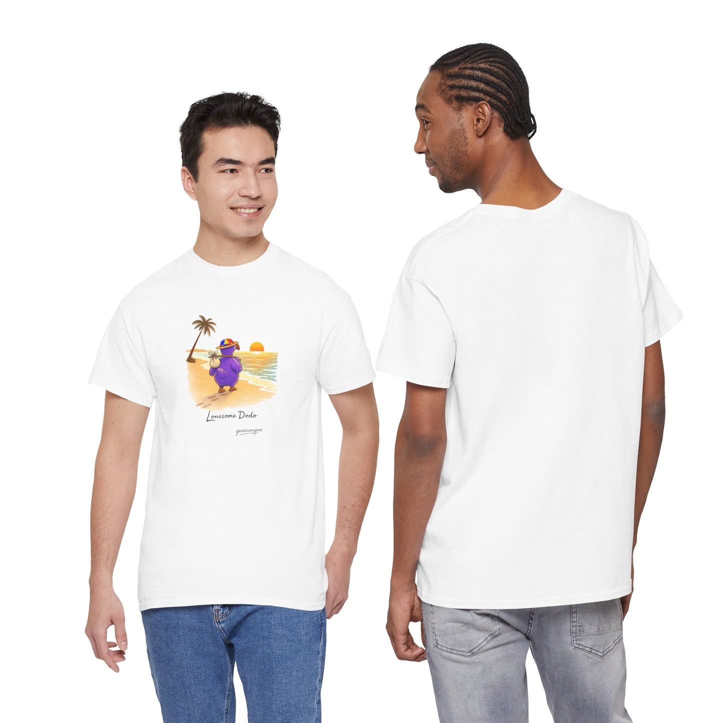 Copy of T-shirt "Lonesome Dodo", Confort Coton, Sobre, Elégant, Souvenir Unique, Cadeau, Unisexe, Esprit Voyageur, Adulte