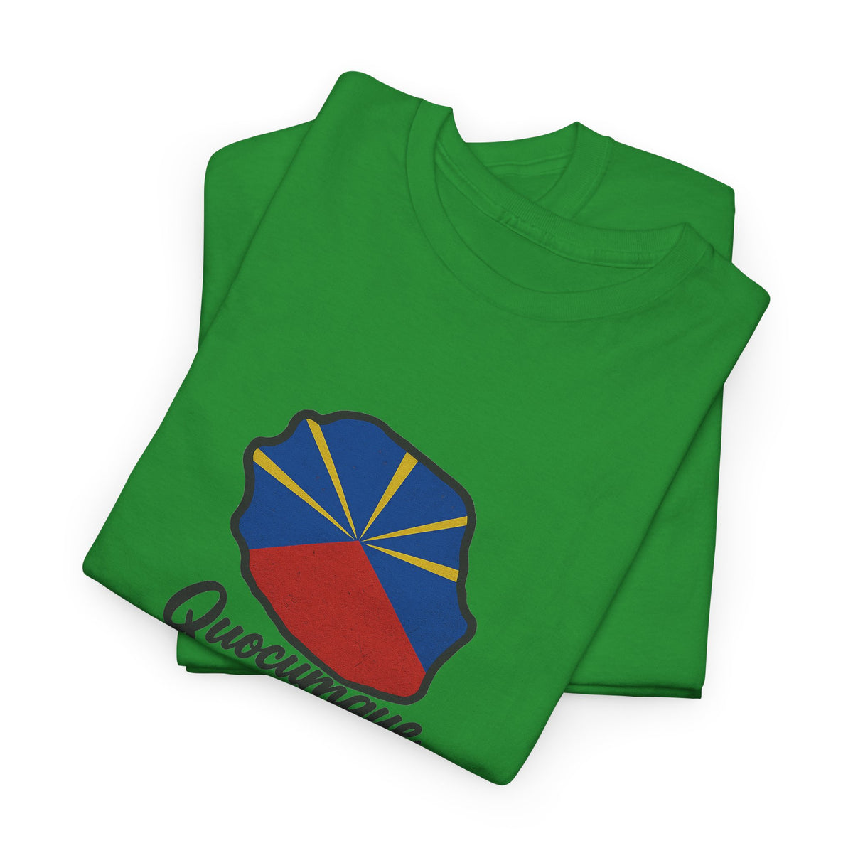 T-shirt "Drapeau Pays", Exotisme, Destination Île de La Réunion, Confort Coton, Sobre, Elégant, Souvenir Unique, Cadeau, Unisexe, Esprit Voyageur