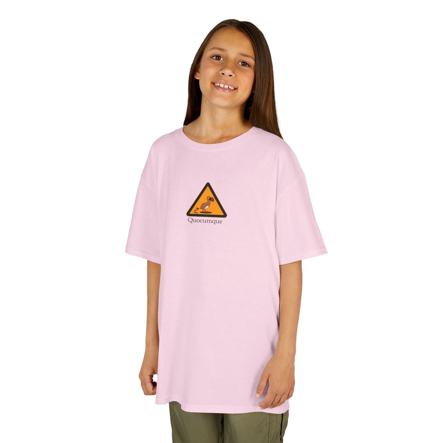 T-shirt Quocumque, "Famille Dodo", Animal Mascotte, Douceur Coton, Pour les enfants de 5-6 ans( Taille XS), Pour les 7-8 ans( taille S), Pour les 9-10 ans( taille M), Pour les 11-12 ans( taille L), Pour les 13-14 ans( taille XL)