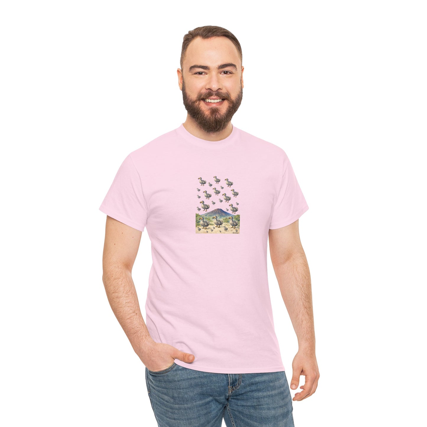 T-shirt "Groupe Dodo ", Île de La Réunion", Confort Coton, Sobre, Elégant, Souvenir Unique, Cadeau, Unisexe, Esprit Voyageur