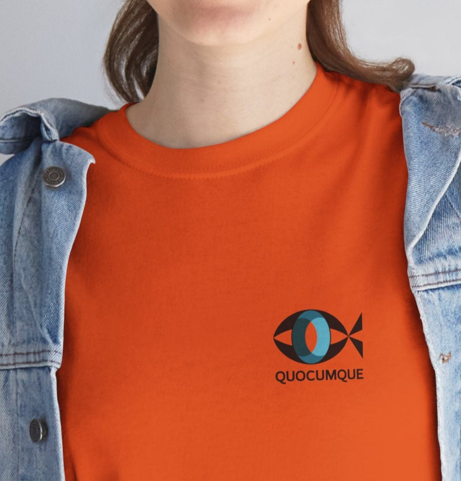 T-shirt Quocumque, Île de La Réunion, Poisson Stylisé, Confort Coton, Elégant, Souvenir Unique, Cadeau, Unisexe, Esprit Voyageur, Créole, Bourbon