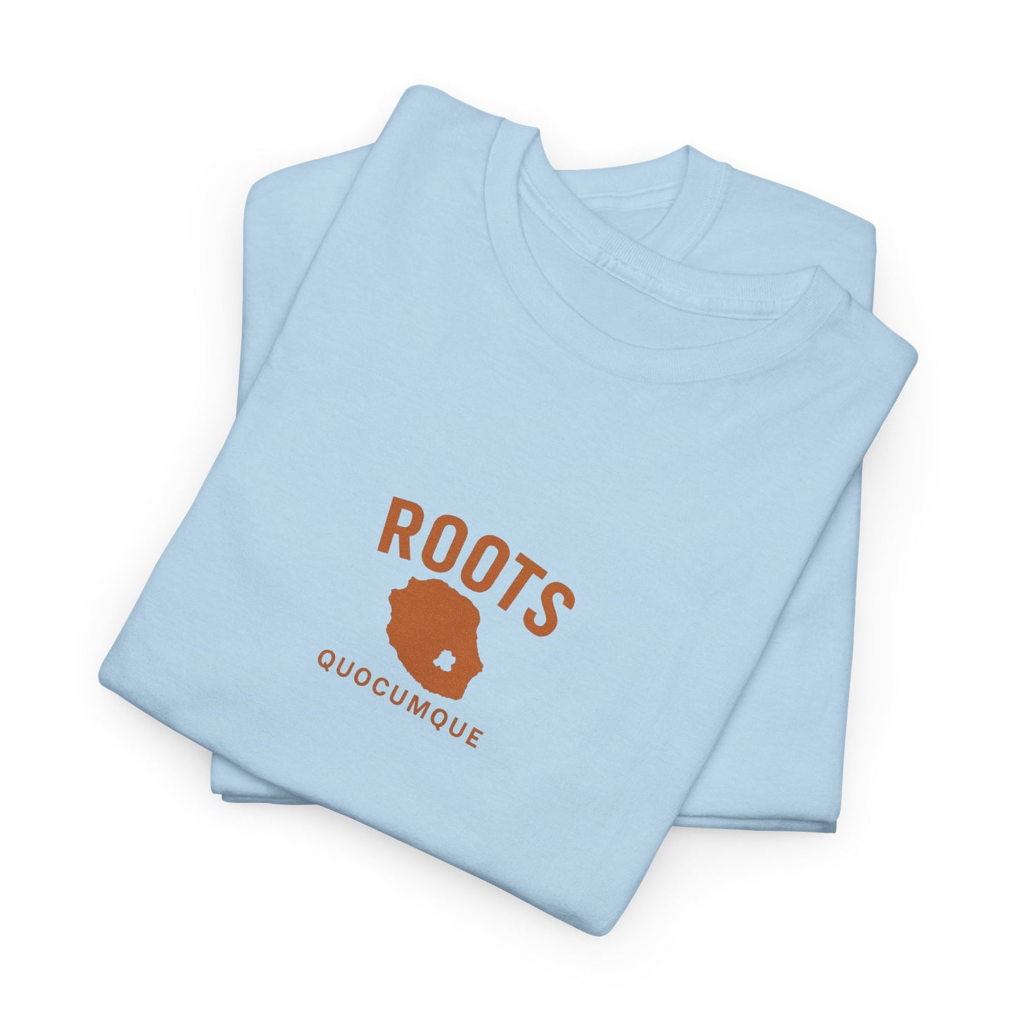 T-shirt "Roots 974", Exotisme, Destination Île de La Réunion, Confort Coton, Sobre, Elégant, Souvenir Unique, Cadeau, Unisexe, Esprit Voyageur