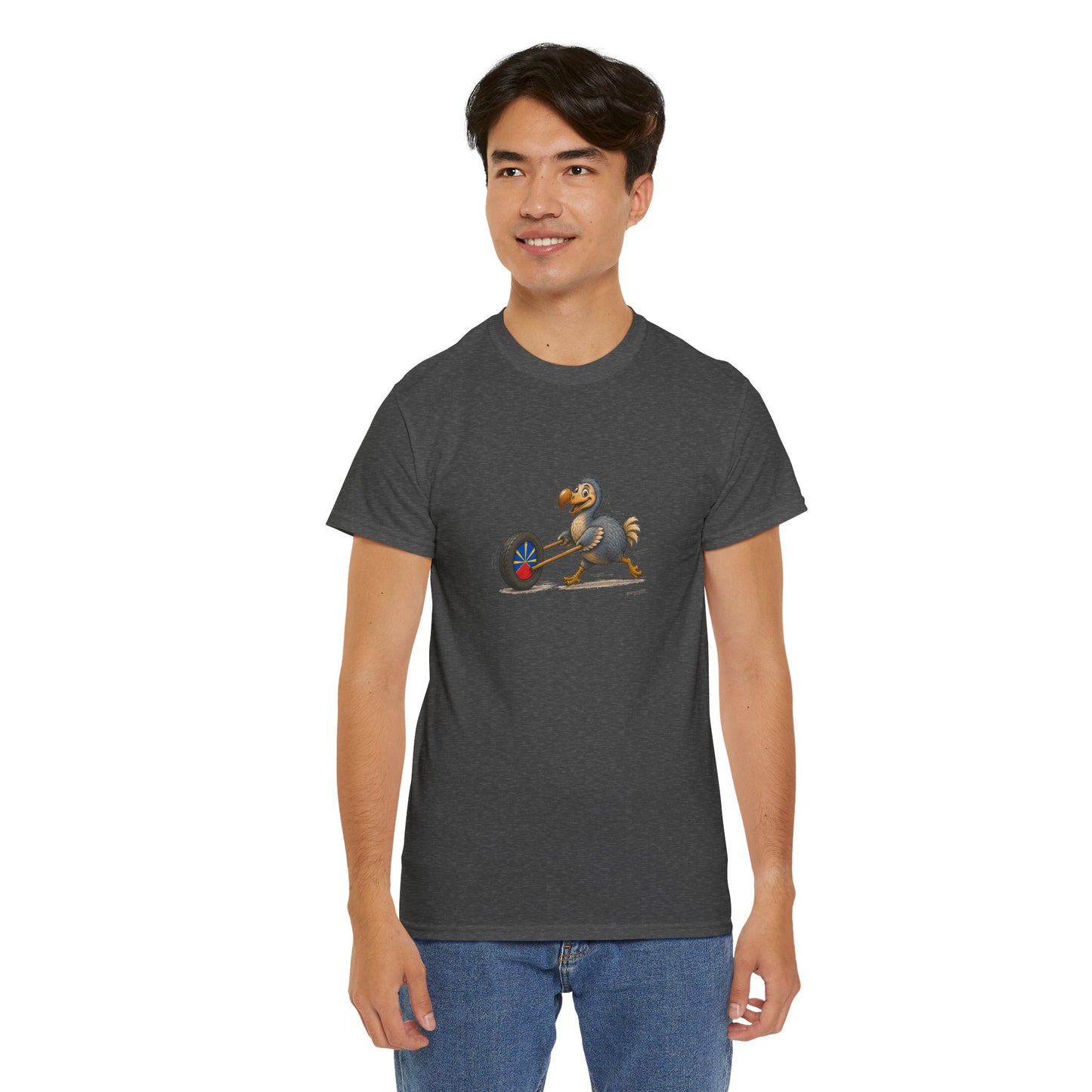 T-shirt Quocumque, "La Roue", Île de La Réunion, Confort Coton, Elégant, Souvenir Unique, Cadeau, Unisexe, Esprit Voyageur, Créole, Bourbon