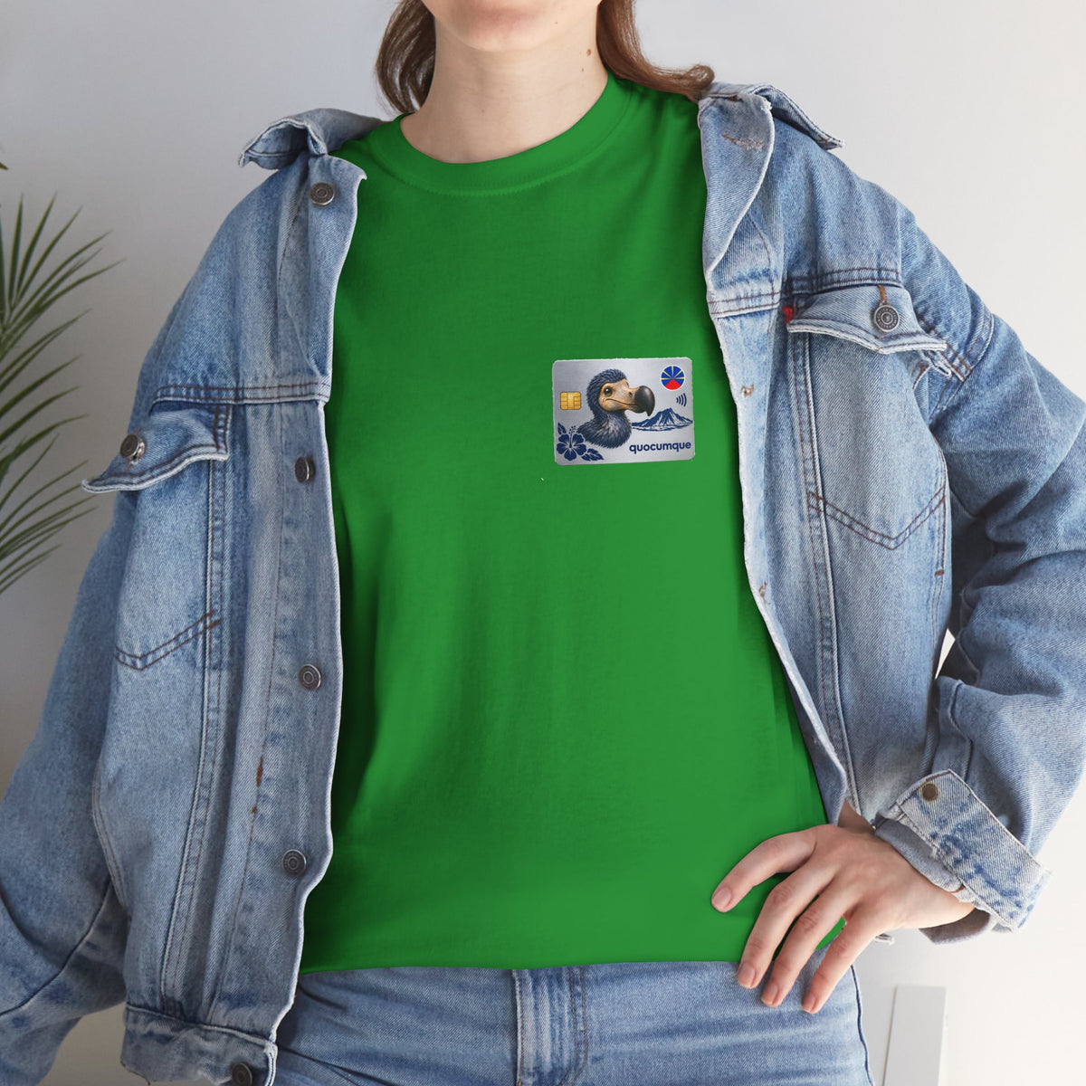 T-shirt "Quocumque Platinium", Exotisme, Destination Île de La Réunion, Confort Coton, Sobre, Elégant, Souvenir Unique, Cadeau, Unisexe, Esprit Voyageur