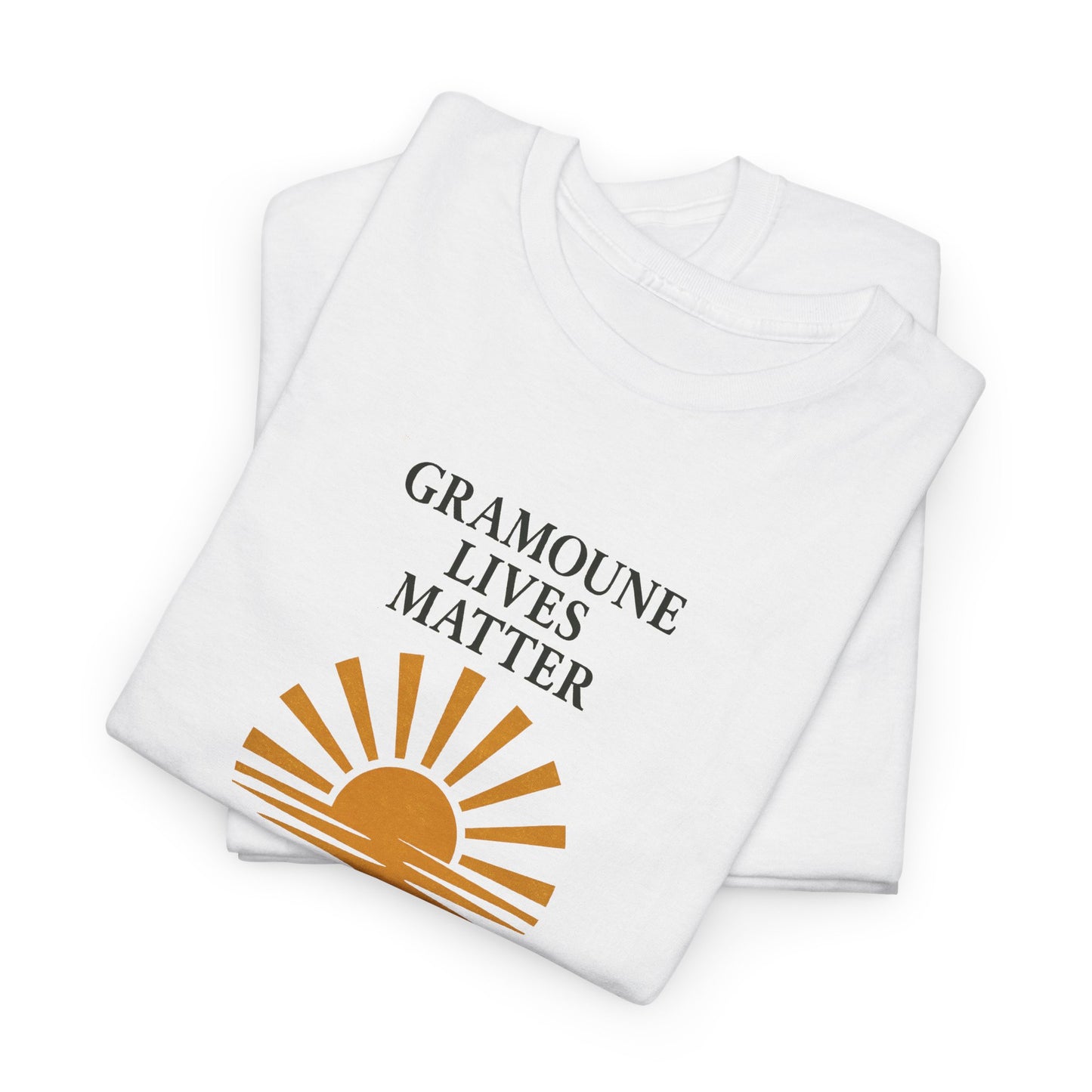 T-shirt "Gramoune", Soleil, Île de La Réunion, Confort Coton, Sobre, Elégant, Souvenir Unique, Cadeau, Unisexe, Esprit Voyageur
