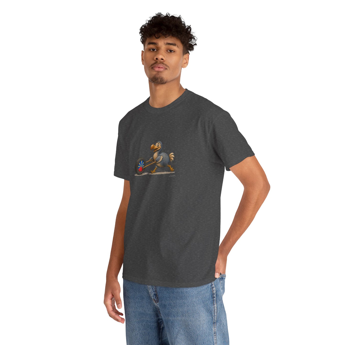 T-shirt Quocumque, "La Roue", Île de La Réunion, Confort Coton, Elégant, Souvenir Unique, Cadeau, Unisexe, Esprit Voyageur, Créole, Bourbon
