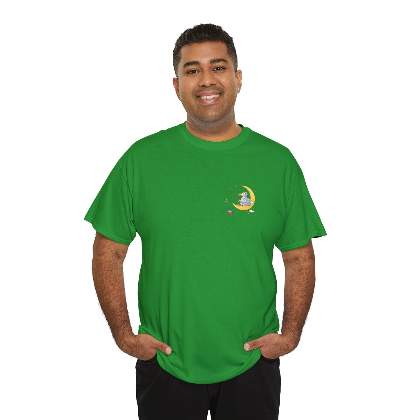 T-shirt "Dodo Lune ", Île de La Réunion", Confort Coton, Sobre, Elégant, Souvenir Unique, Cadeau, Unisexe, Esprit Voyageur