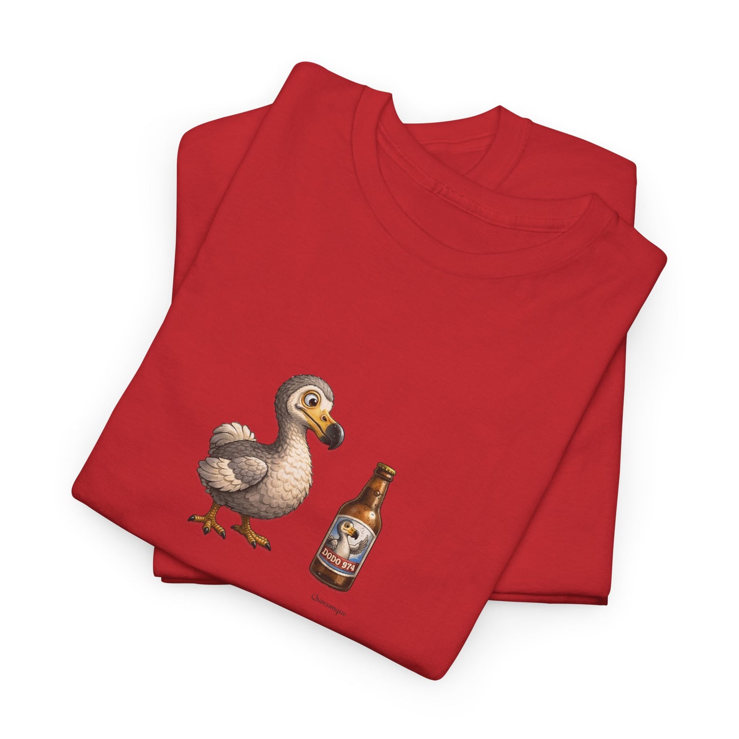 T-shirt Quocumque, " Dodo 974 ", Île de La Réunion, Confort Coton, Elégant, Souvenir Unique, Cadeau, Unisexe, Esprit Voyageur, Créole, Bourbon