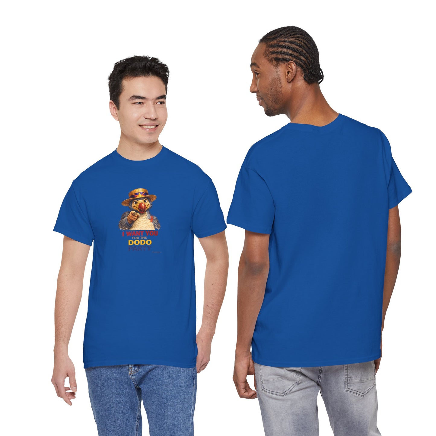 T-shirt Quocumque, " Dodo Party", Confort, Souvenir Unique, Cadeau, Unisexe, Délicatesse, Homme, Femme, Adulte, Sportif, Liberté, Détente