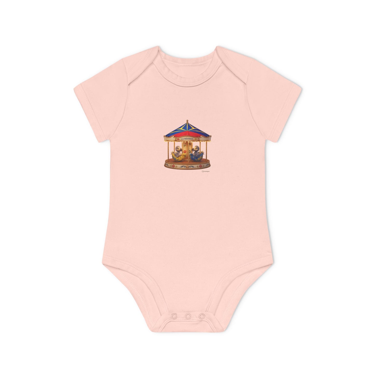 Body Bébé "Dodo Manège", Île de La Réunion, Douceur Coton, Cadeau Naissance,  Confort Coton Bio, Style Unique, Cadeau Parfait
