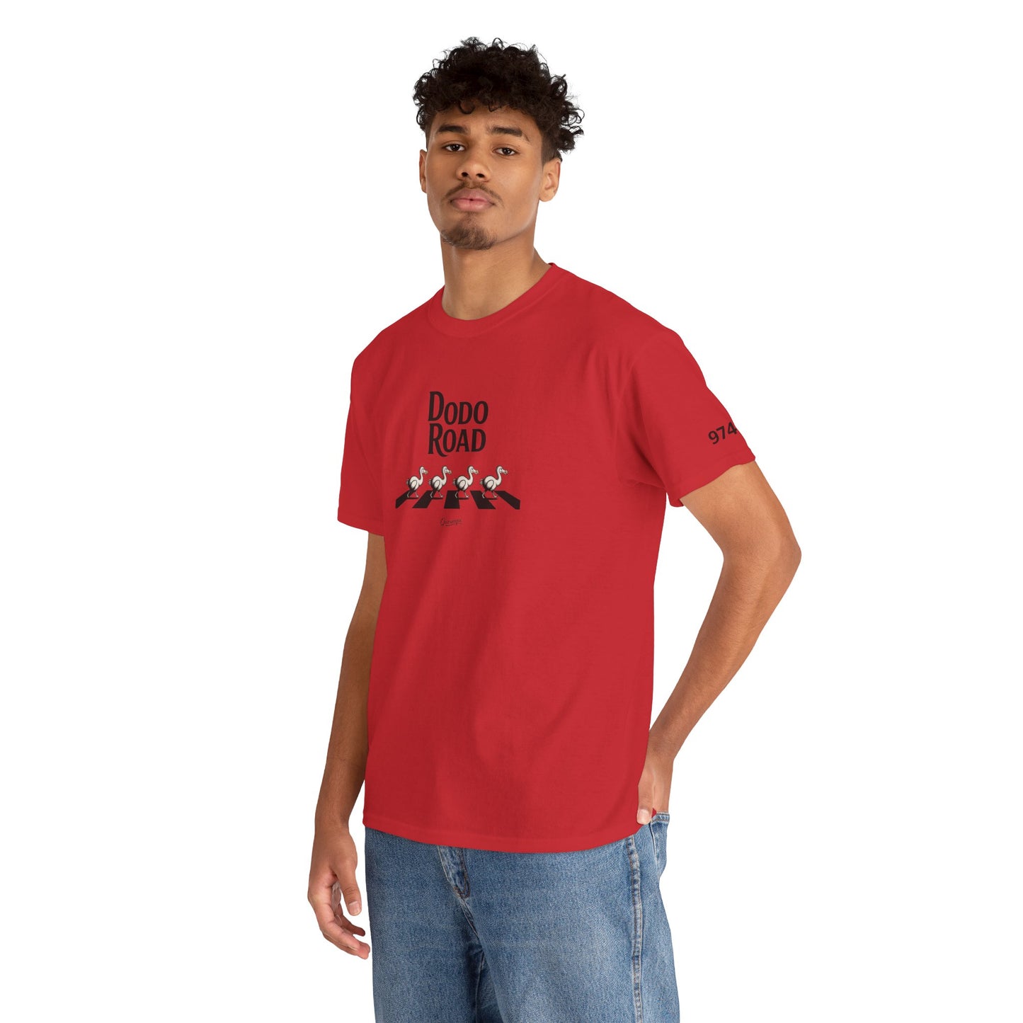 T-shirt Quocumque, " Dodo Road ", Île de La Réunion, Confort Coton, Elégant, Souvenir Unique, Cadeau, Unisexe, Esprit Voyageur, Créole, Bourbon