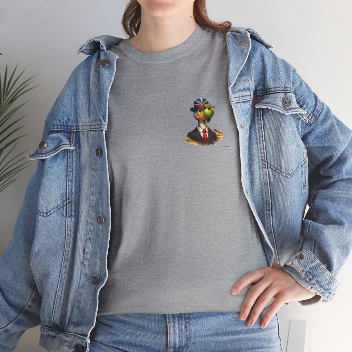 T-shirt Quocumque "The Son of Dodo ", Discret, Île de La Réunion", Confort Coton, Sobre, Elégant, Souvenir Unique, Cadeau, Unisexe, Esprit Voyageur