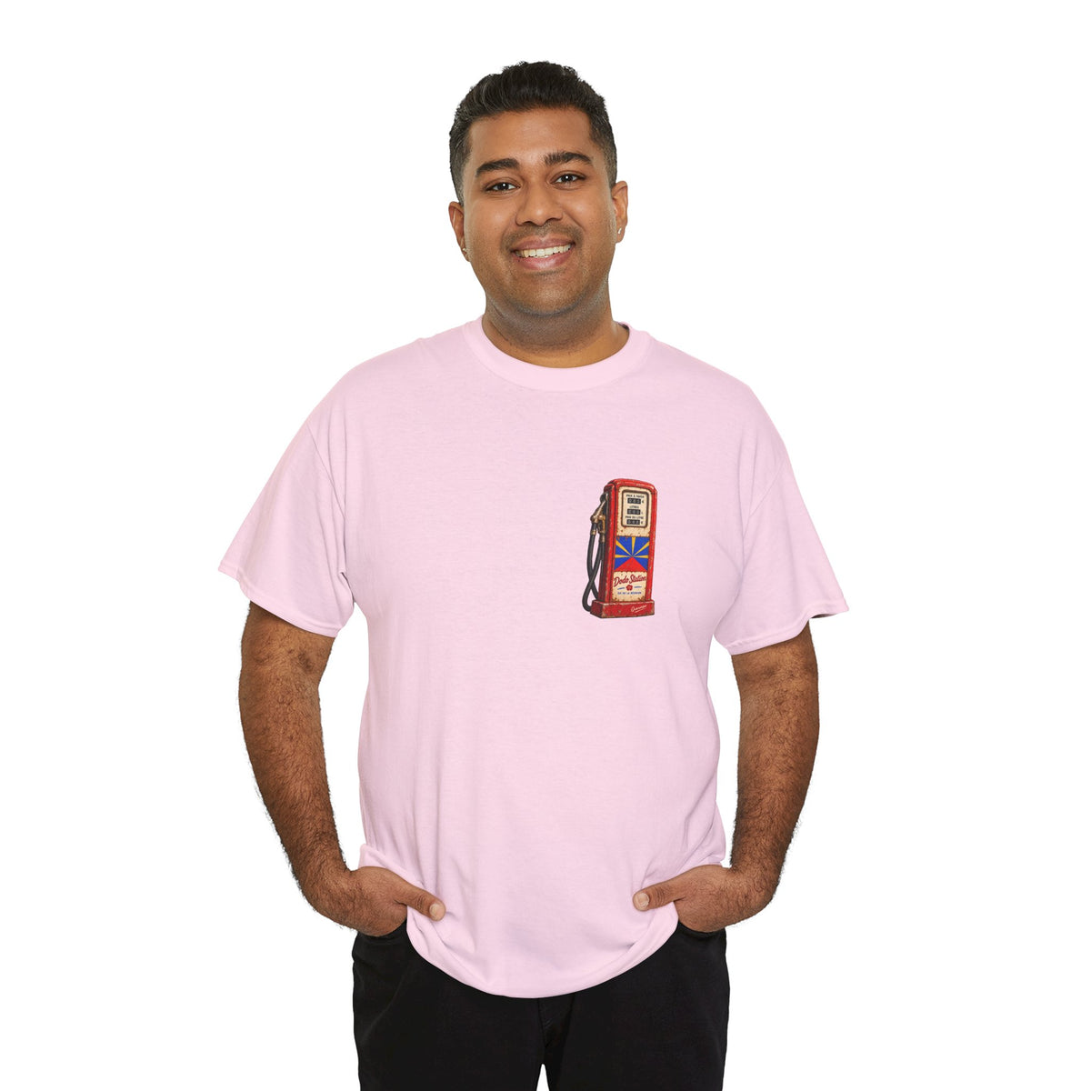 T-shirt Quocumque, "Station Essence", Discret, Île de La Réunion, Confort Coton, Elégant, Souvenir Unique, Cadeau, Unisexe, Esprit Voyageur, Créole, Bourbon