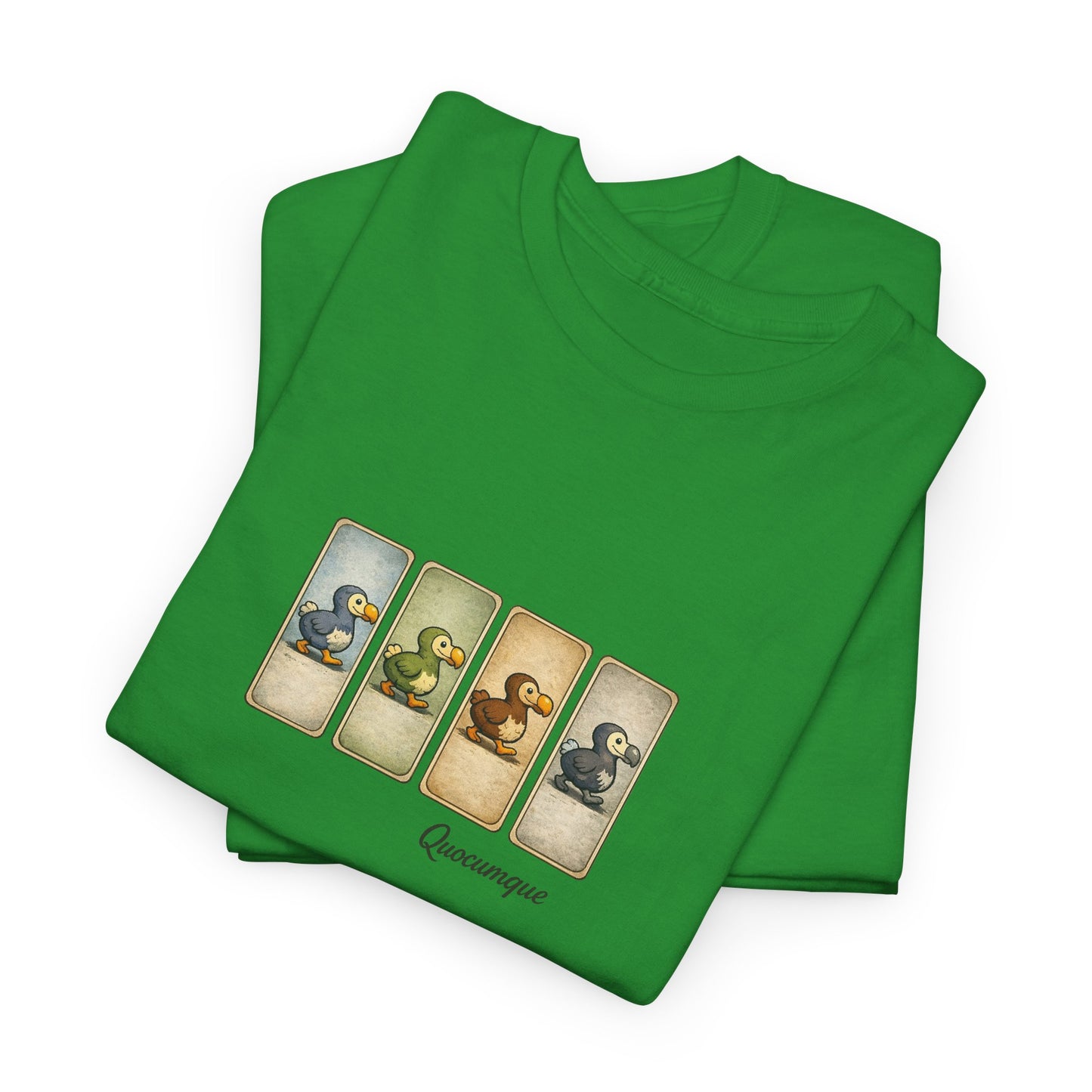 T-shirt Quocumque, " Dodo", Île de La Réunion, Confort Coton, Elégant, Souvenir Unique, Cadeau, Unisexe, Esprit Voyageur, Créole, Bourbon