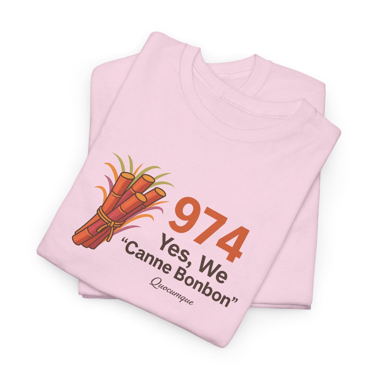 T-Shirt "Canne Bonbon", Exotisme, Destination Île de La Réunion, Confort Coton, Sobre, Elégant, Souvenir Unique, Cadeau, Unisexe, Esprit Voyageur