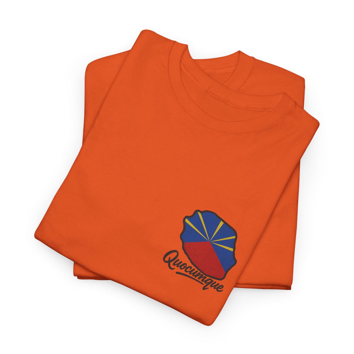 T-shirt "Drapeau Pays", Exotisme, Destination Île de La Réunion, Confort Coton, Sobre, Elégant, Souvenir Unique, Cadeau, Unisexe, Esprit Voyageur