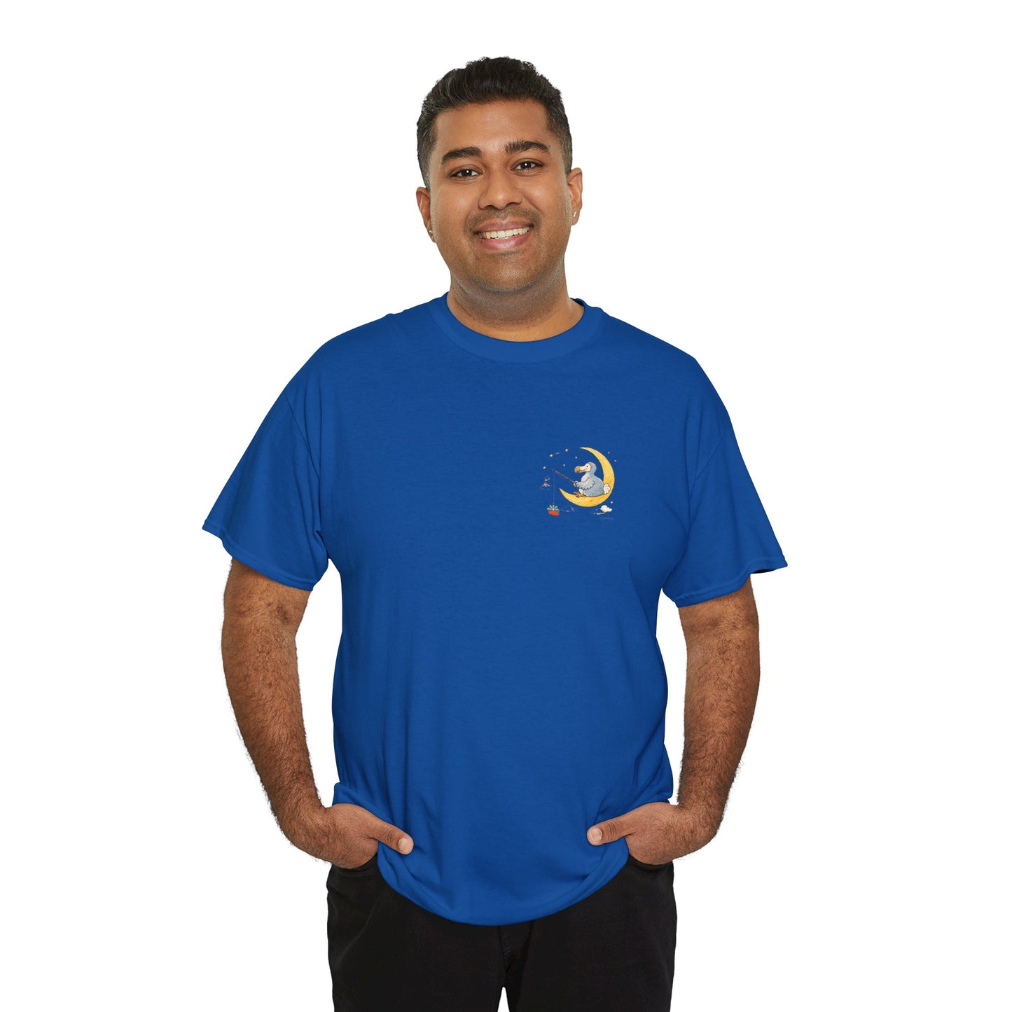 T-shirt "Dodo Lune ", Île de La Réunion", Confort Coton, Sobre, Elégant, Souvenir Unique, Cadeau, Unisexe, Esprit Voyageur