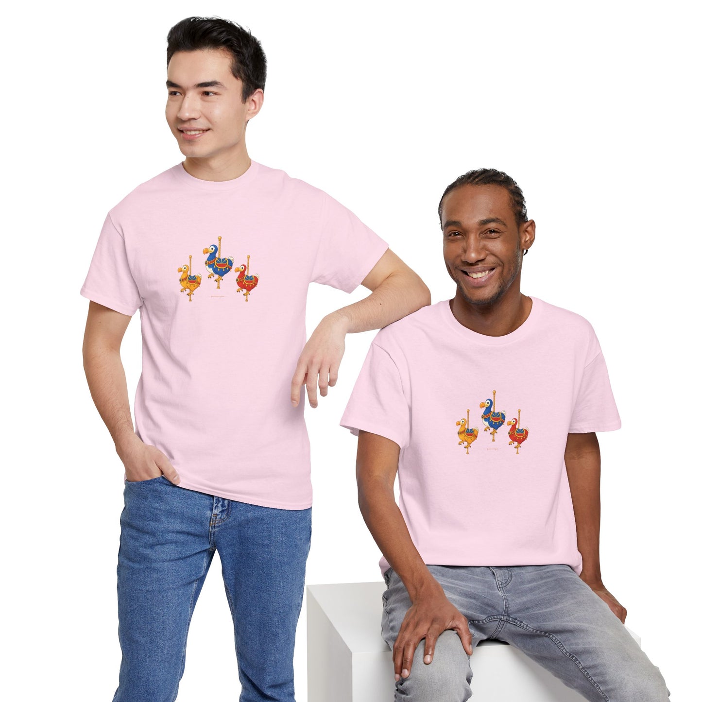 T-shirt Quocumque " Carrousel", Île de La Réunion, Confort Coton, Elégant, Souvenir Unique, Cadeau, Unisexe, Esprit Voyageur, Créole, Bourbon