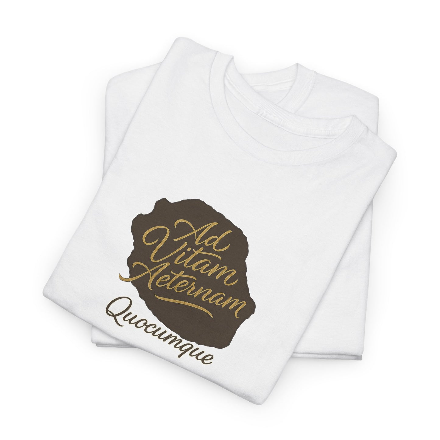 T-shirt Quocumque, Devise Latine, Confort Coton, Sobre, Elégant, Souvenir Unique, Cadeau, Unisexe, Esprit Voyageur, Adulte